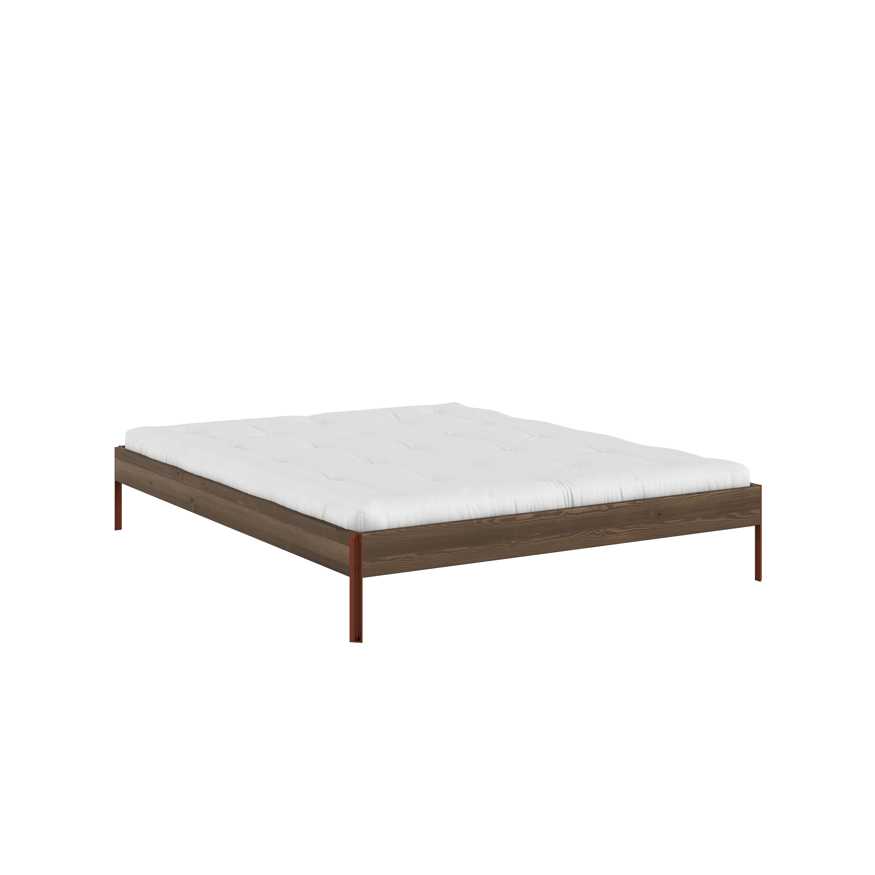CORE BED CAROB BROWN TERRA RED 160X200