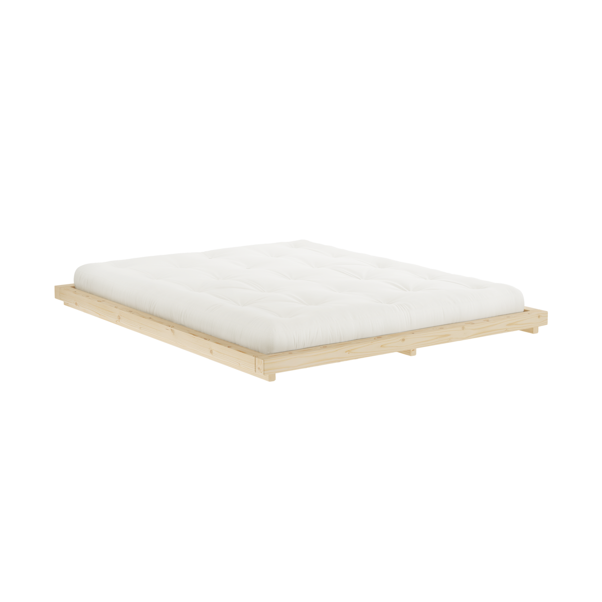 DOCK BED CLEAR LACQUERED 160 X 200