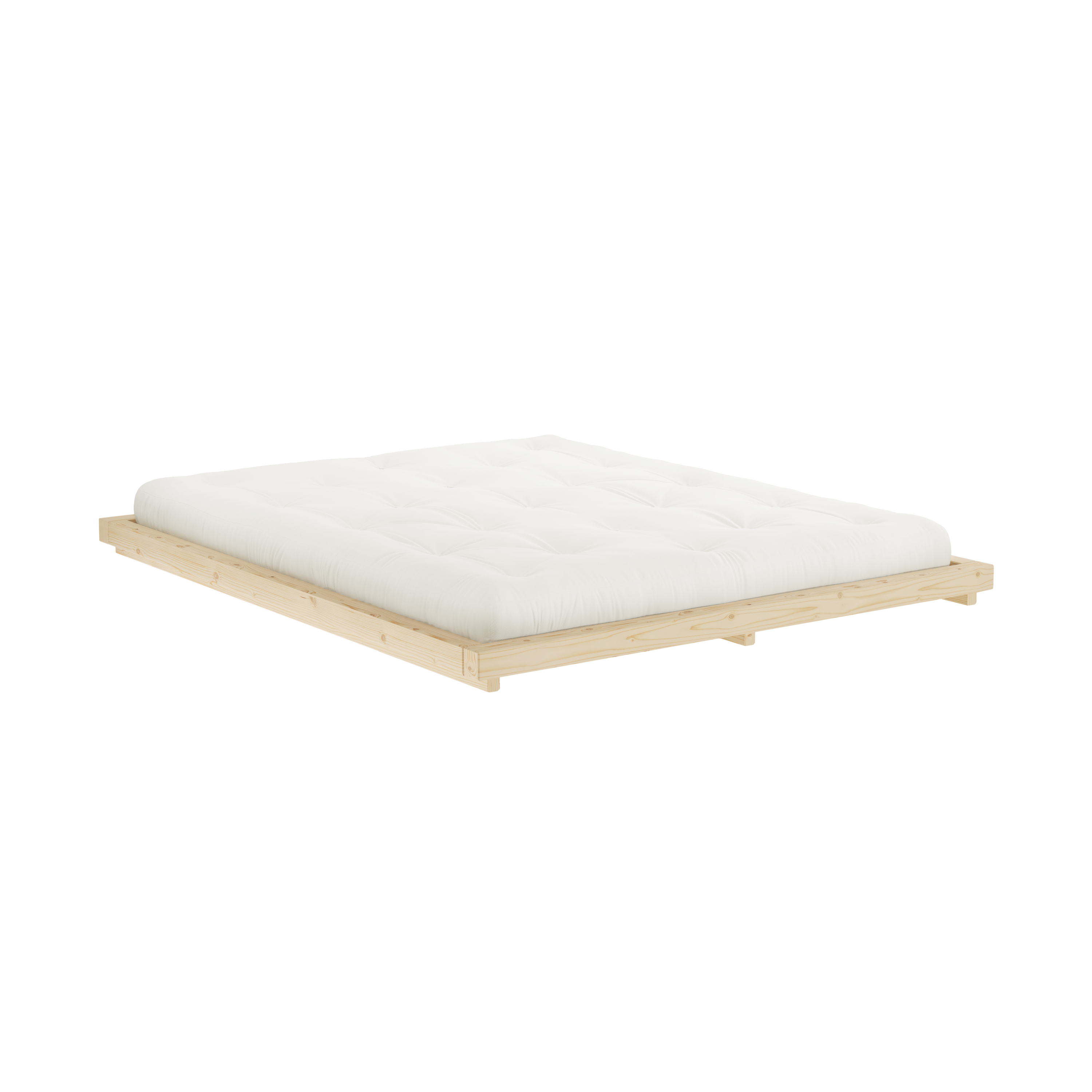DOCK BED CLEAR LACQUERED 160 X 200