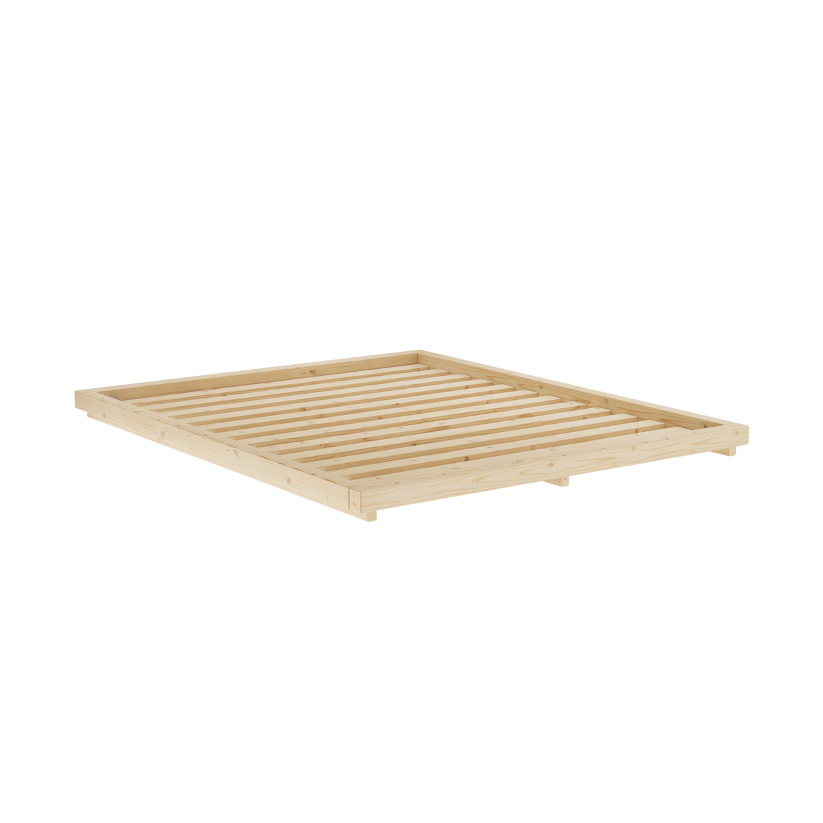 DOCK BED CLEAR LACQUERED 160 X 200