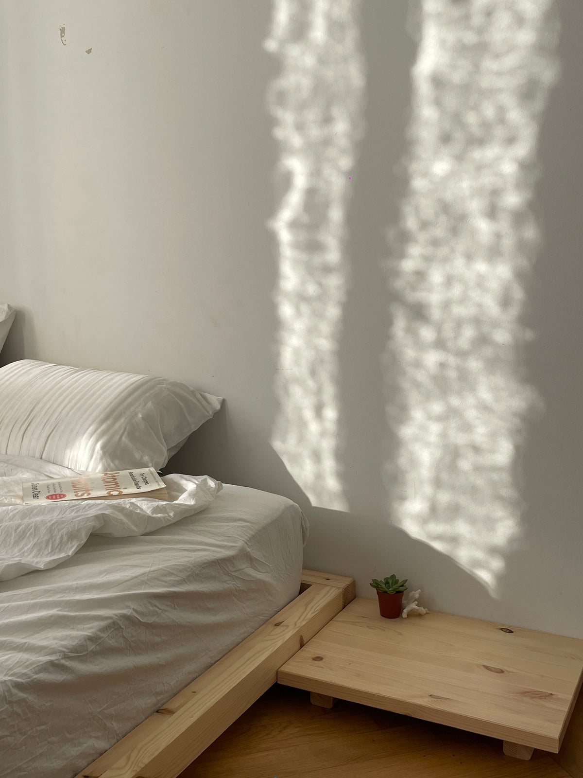 DOCK BED CLEAR LACQUERED 90 X 200