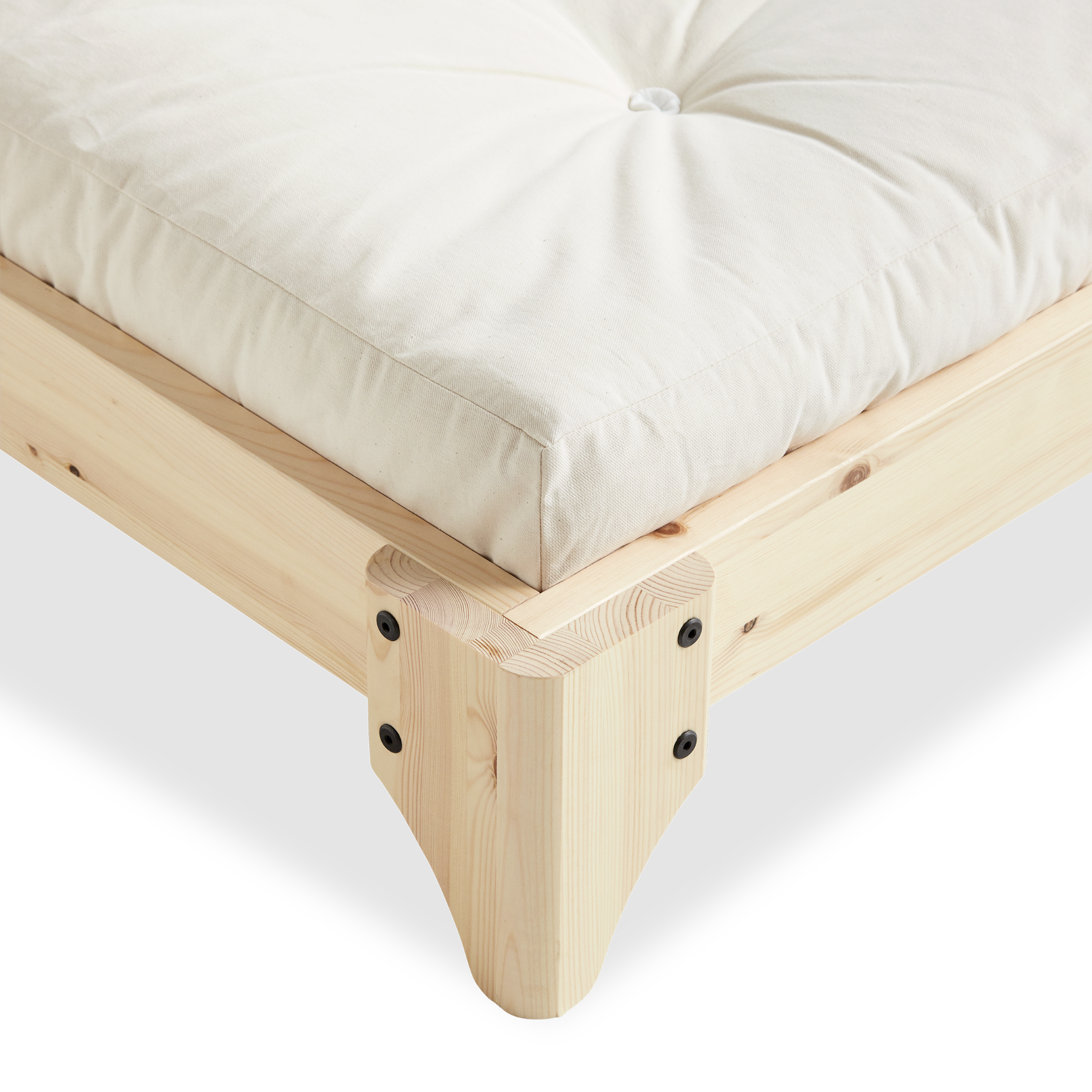 ELAN BED CLEAR LACQUERED 180 X 200
