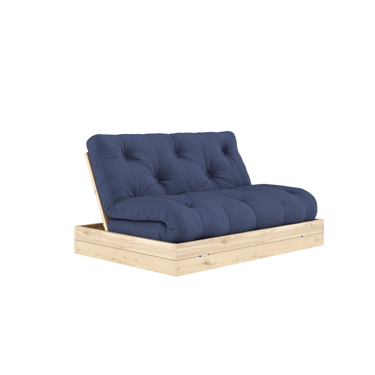 FLIP RAW 140 X 200 AVEC MATELAS BLEU MARINE