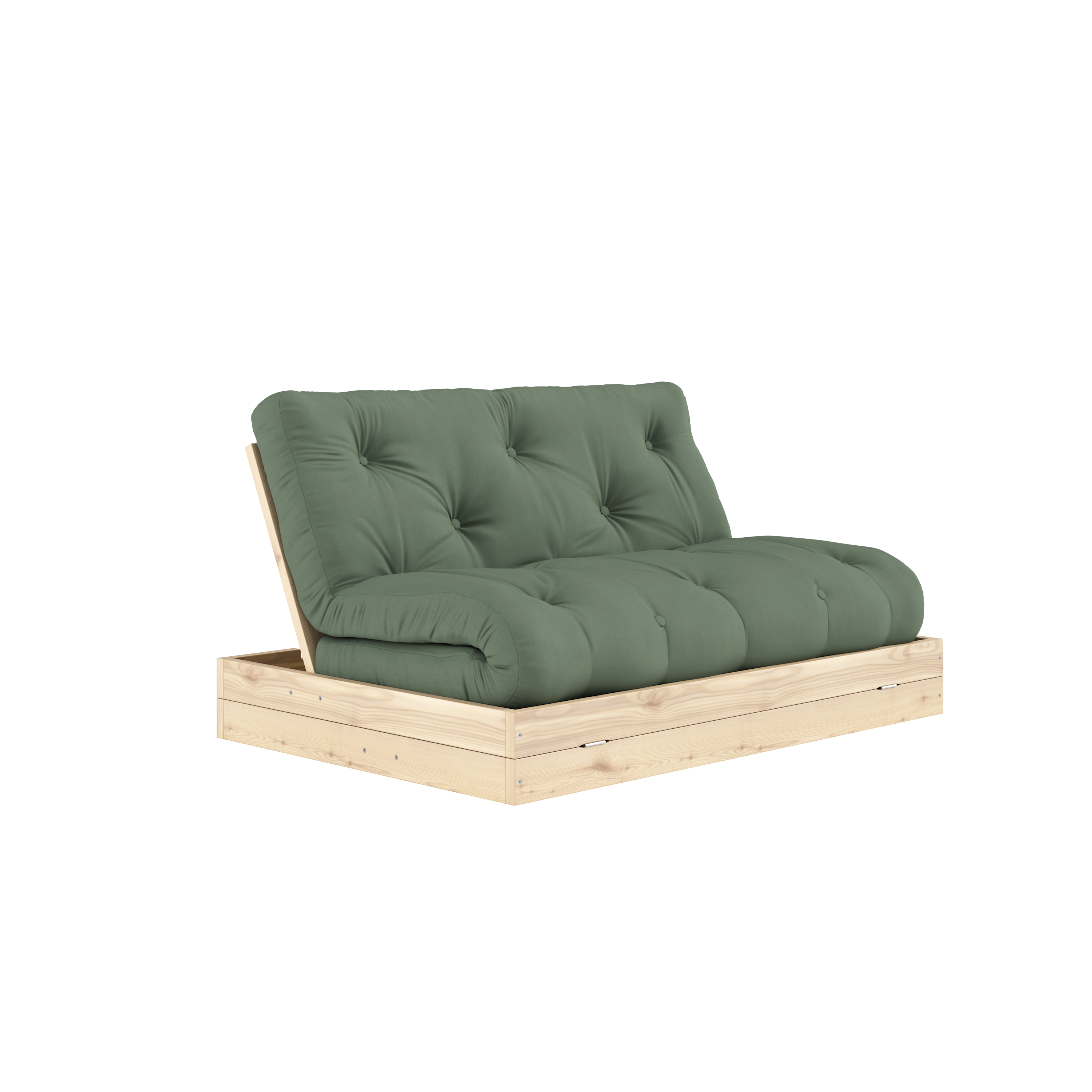 FLIP RAW 140 X 200 W. MATTRESS OLIVE GREEN