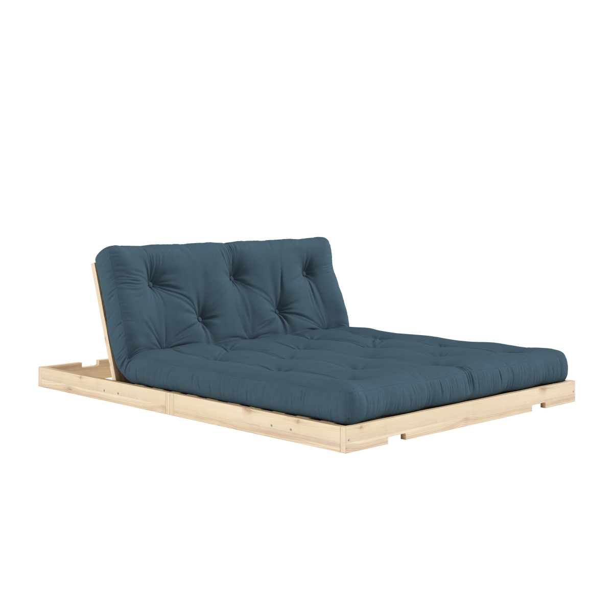 FLIP RAW 140 X 200 AVEC MATELAS BLEU PÉTROLE