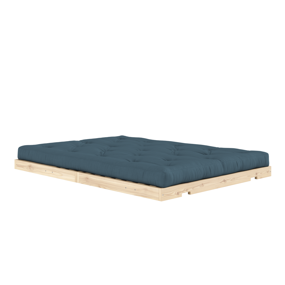 FLIP RAW 140 X 200 AVEC MATELAS BLEU PÉTROLE