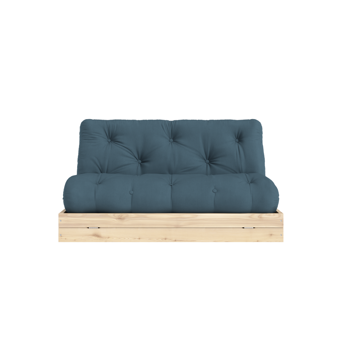 FLIP RAW 140 X 200 AVEC MATELAS BLEU PÉTROLE