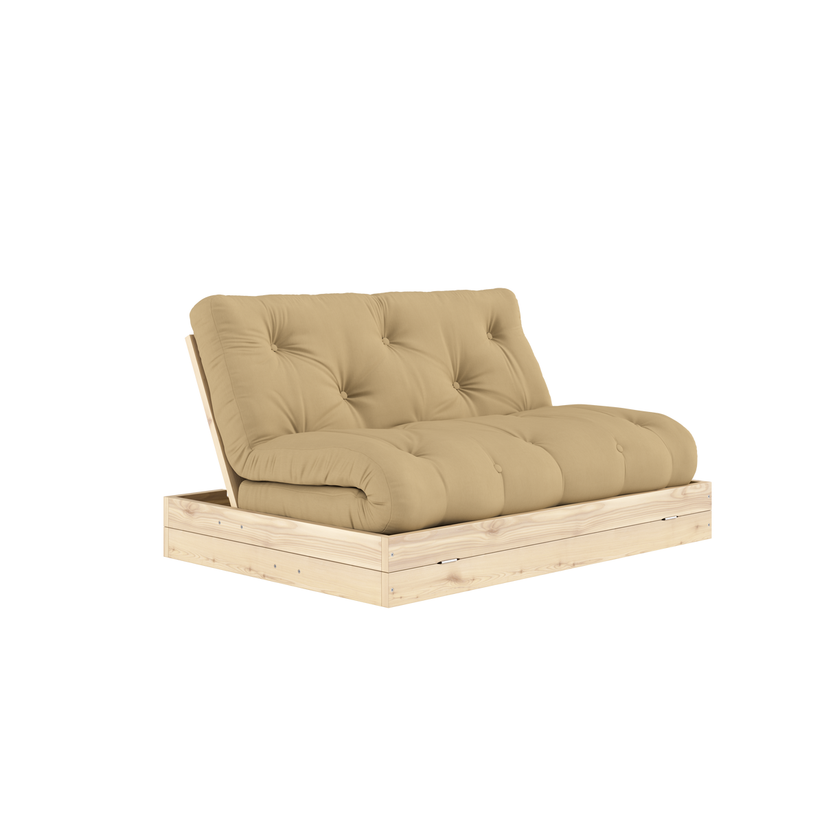 FLIP RAW 140 X 200 AVEC MATELAS BEIGE BLÉ