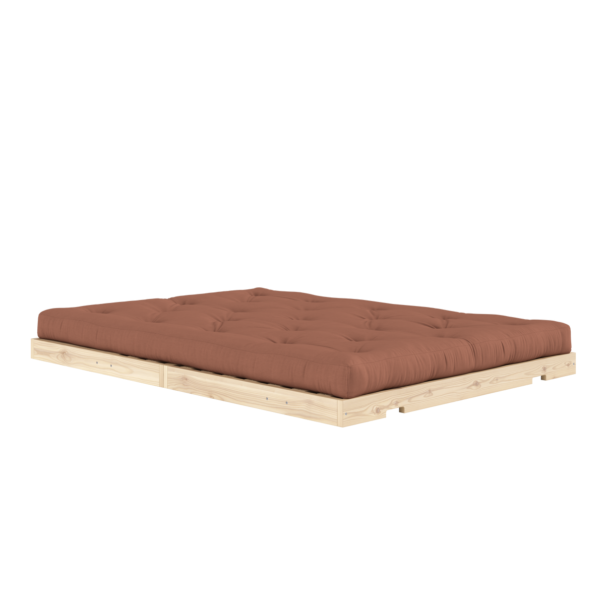 FLIP RAW 140 X 200 AVEC MATELAS BRUN ARGILE