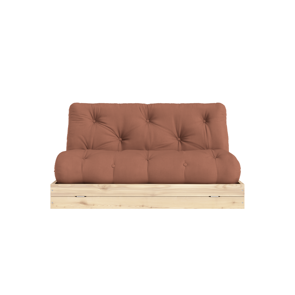 FLIP RAW 140 X 200 AVEC MATELAS BRUN ARGILE