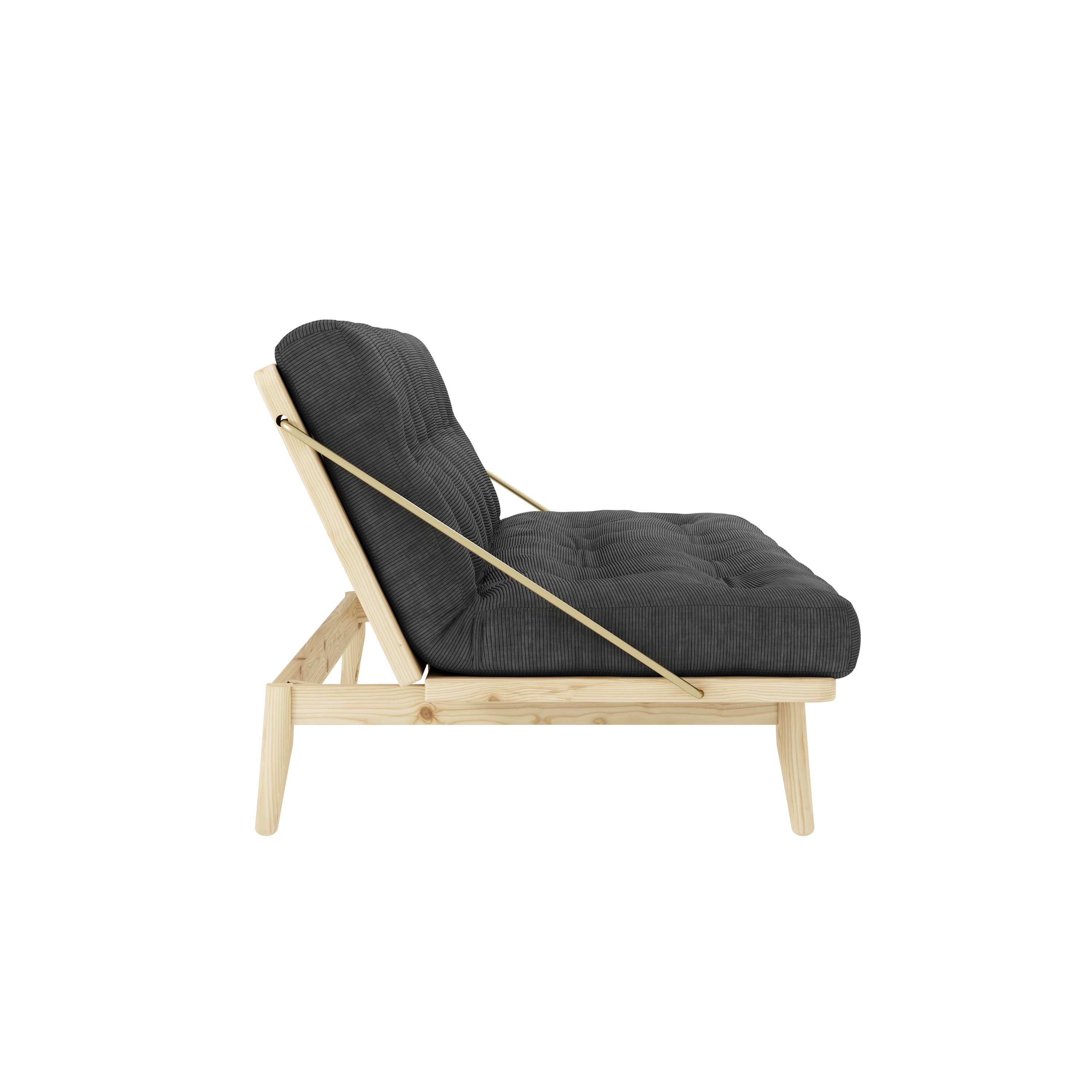 FOLK TRANSPARENT VERNISÉ AVEC 5 COUCHES MATELAS MIXTE CHARBON