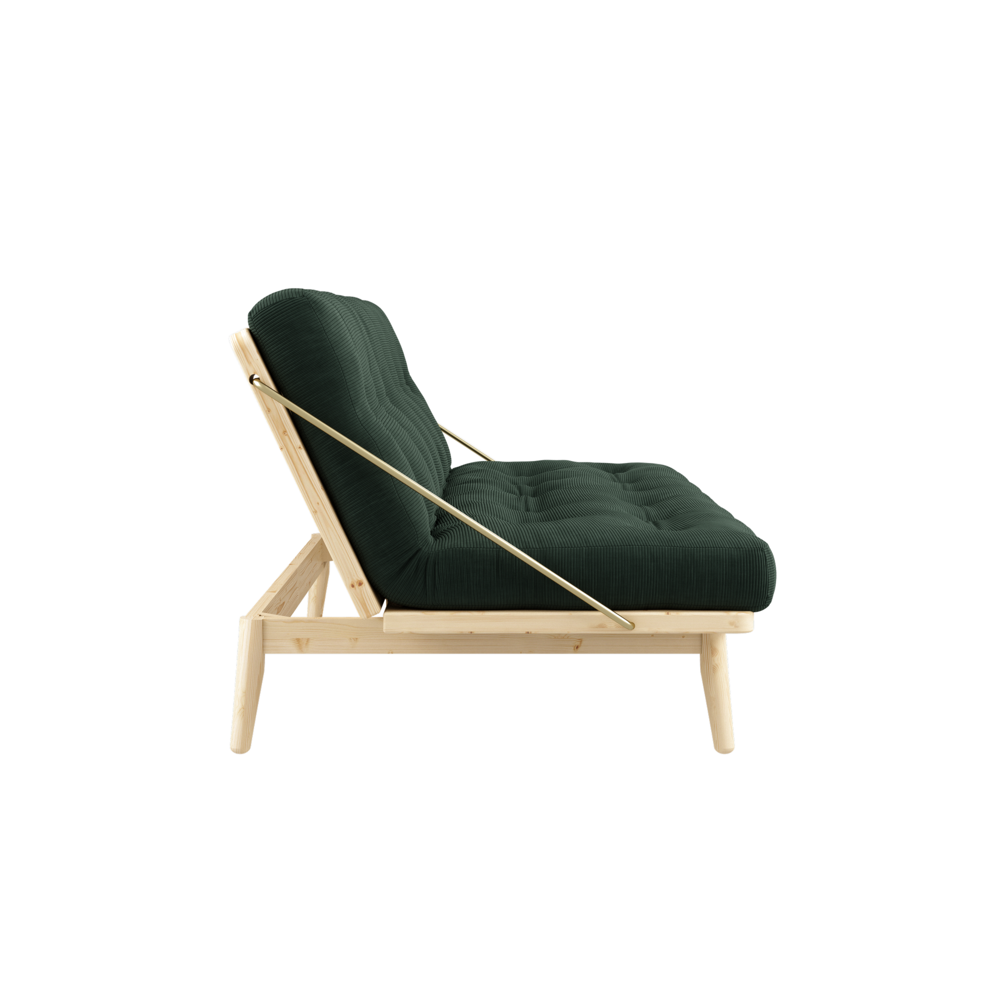 FOLK CLAIR VERNISÉ AVEC 5 COUCHES MATELAS MIXTE ALGUES