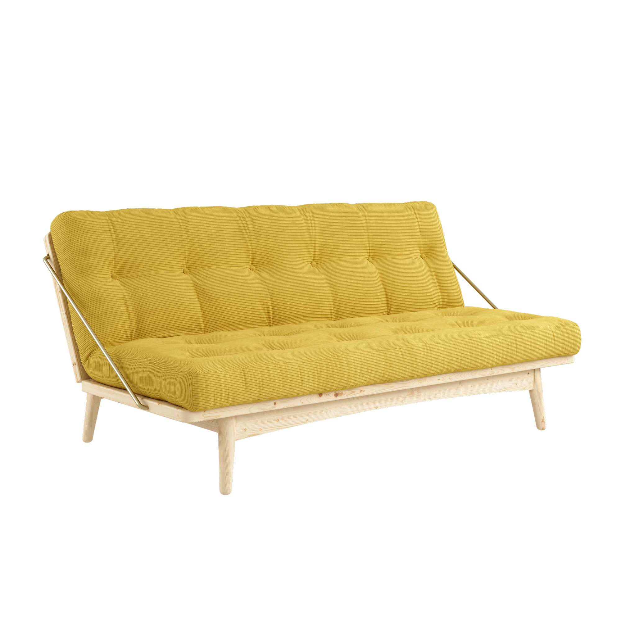FOLK CLEAR LACQUERED W. 5-LAYER MIXED MATTRESS HONEY