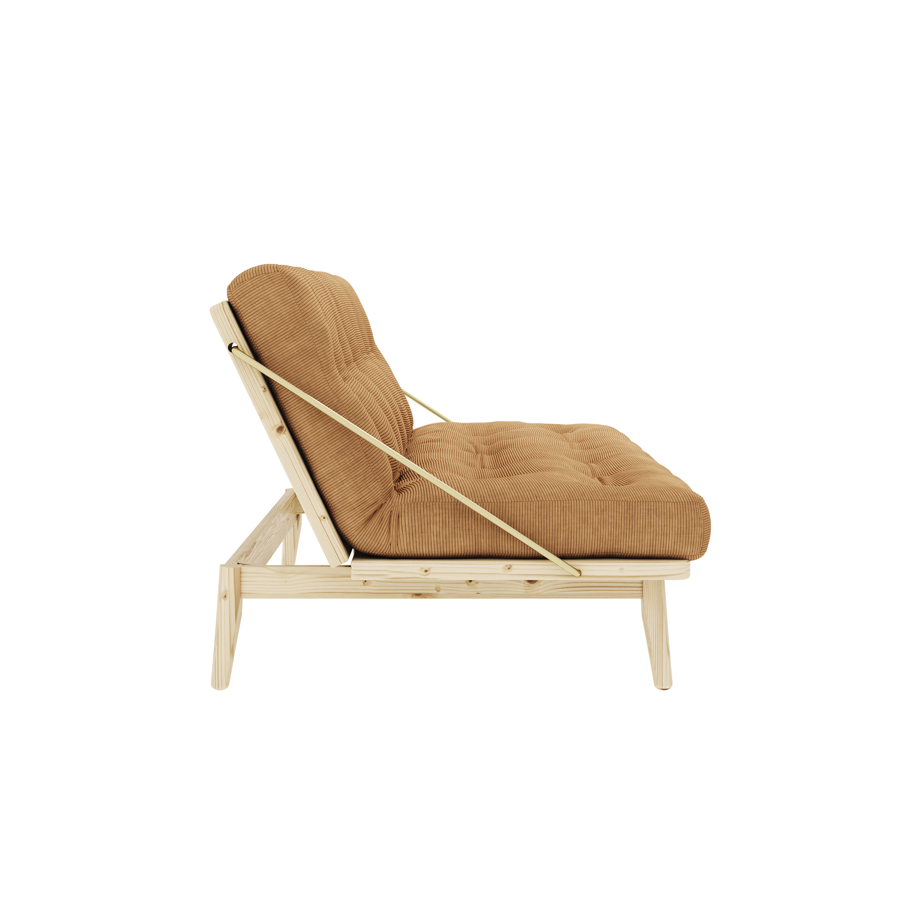 FOLK TRANSPARENT VERNISÉE AVEC 5 COUCHES - MATELAS MIXTE MARRON FUDGE