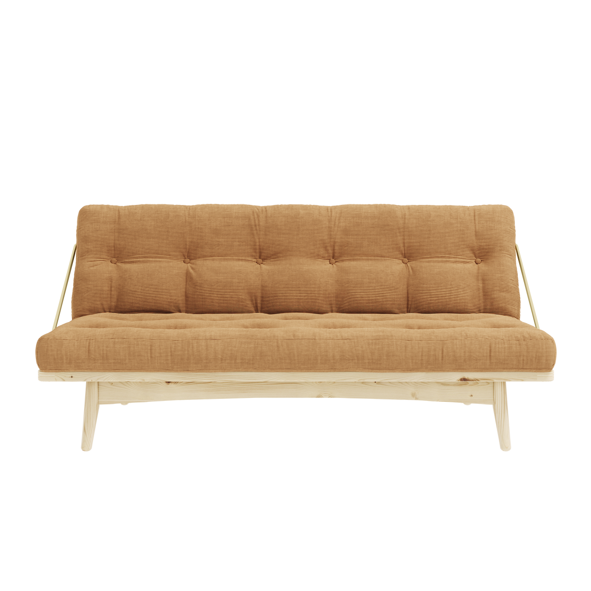 FOLK CLEAR LACQUERED W. 5-LAYER MIXED MATTRESS FUDGE BROWN