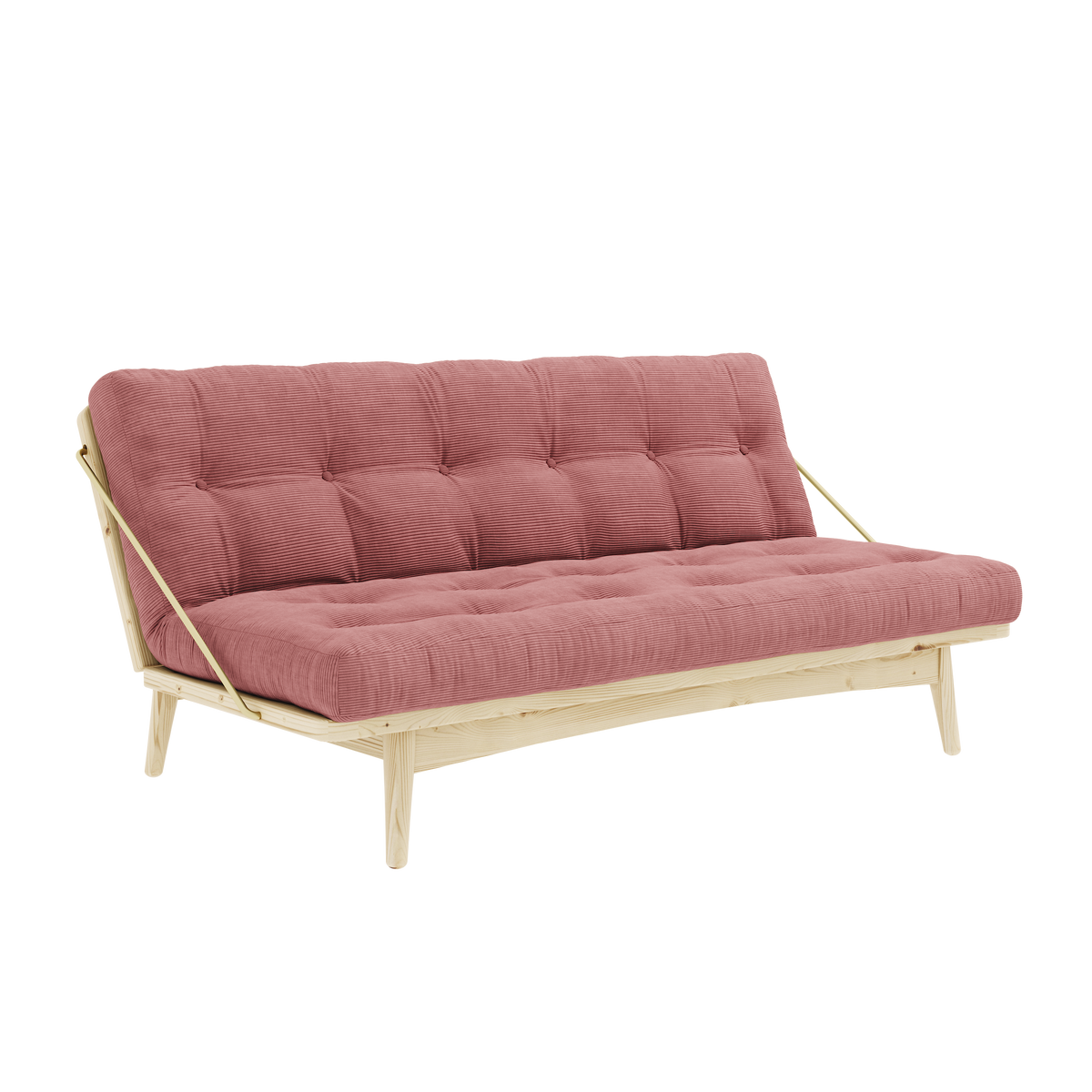 FOLK TRANSPARENT VERNISÉE AVEC 5 COUCHES MATELAS MIXTE SORBET ROSE
