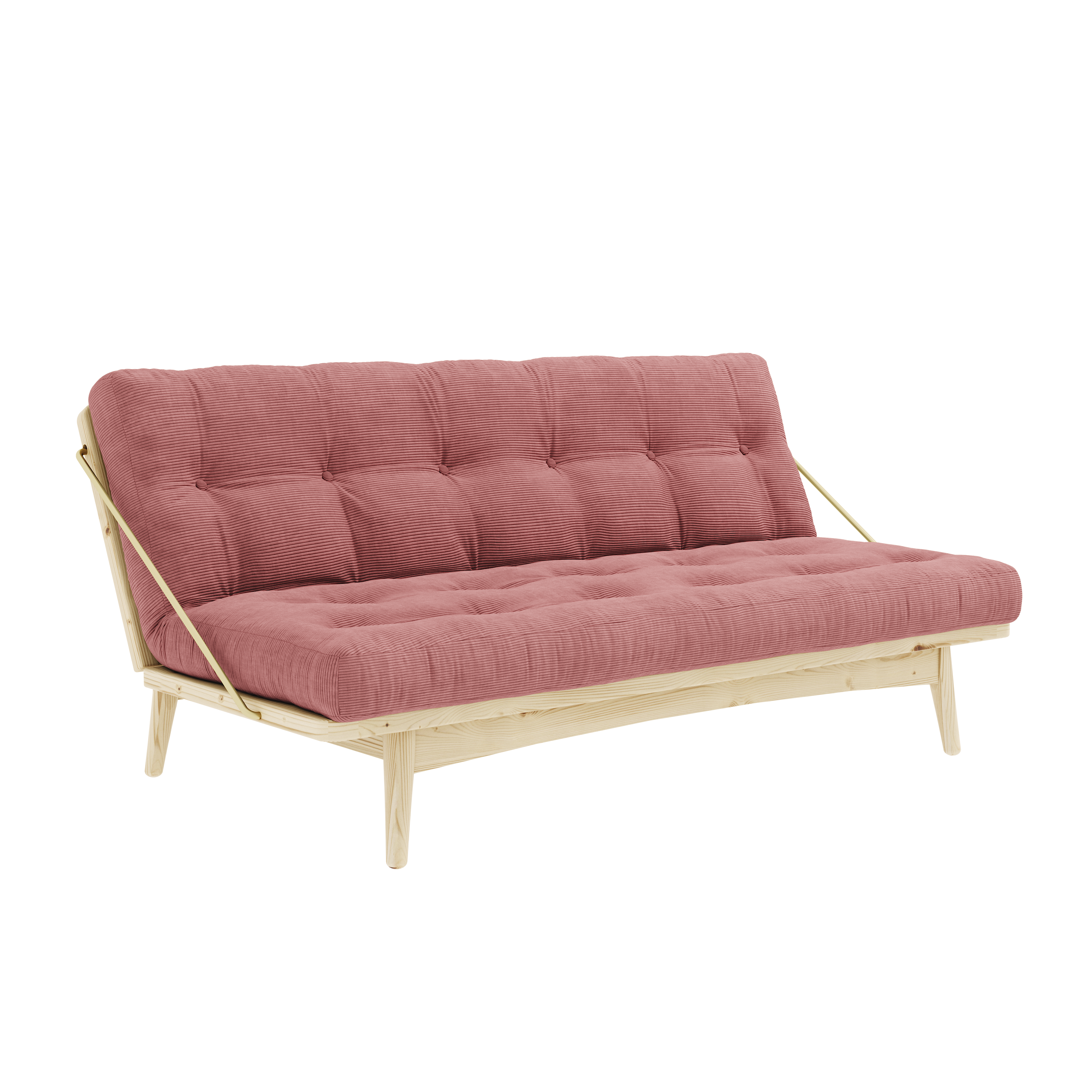FOLK TRANSPARENT VERNISÉE AVEC 5 COUCHES MATELAS MIXTE SORBET ROSE