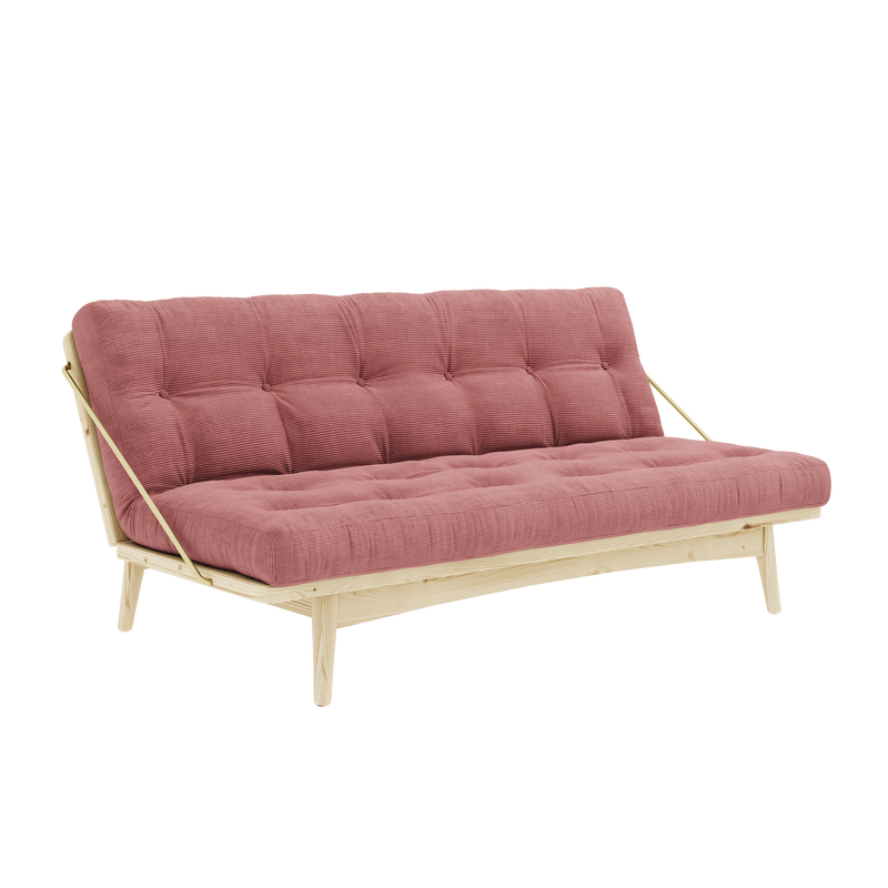 FOLK TRANSPARENT VERNISÉE AVEC 5 COUCHES MATELAS MIXTE SORBET ROSE
