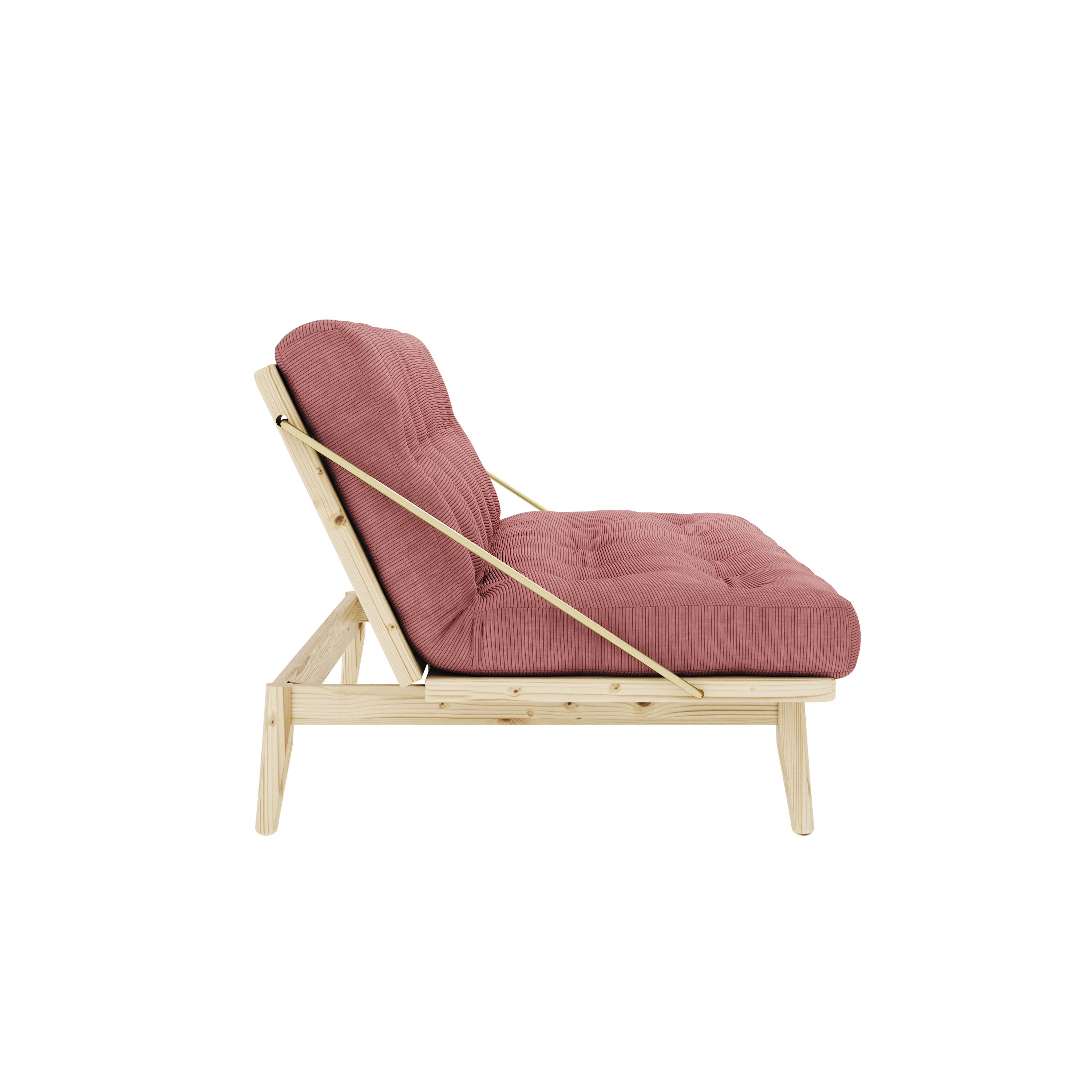 FOLK TRANSPARENT VERNISÉE AVEC 5 COUCHES MATELAS MIXTE SORBET ROSE