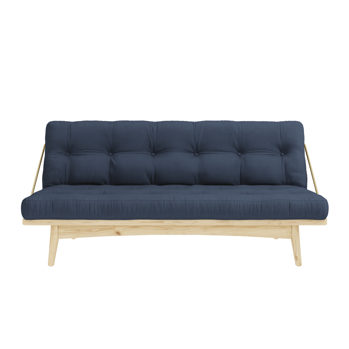 FOLK CLEAR LACQUERED W. 5-LAYER MIXED MATTRESS NAVY