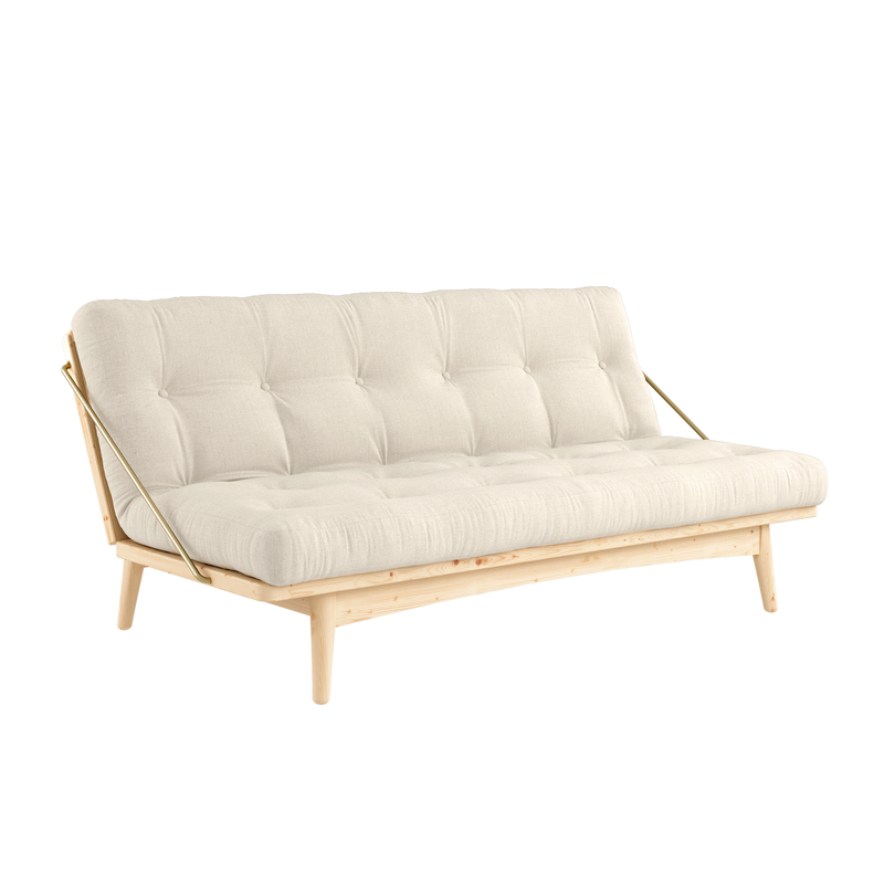 FOLK CLEAR LACQUERED W. 5-LAYER MIXED MATTRESS LINEN