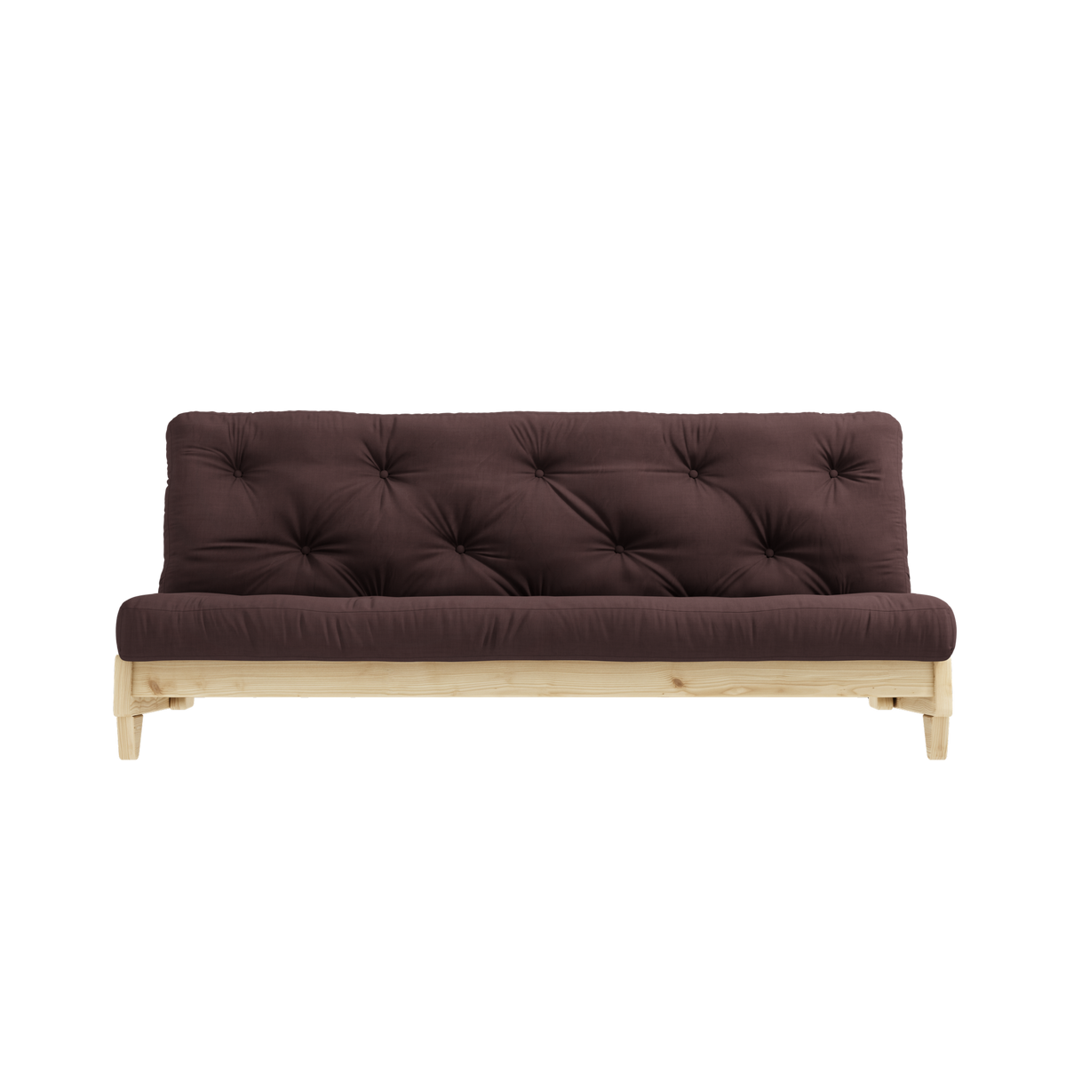 FRESH CLEAR LACQUERED W. FRESH MATTRESS BROWN