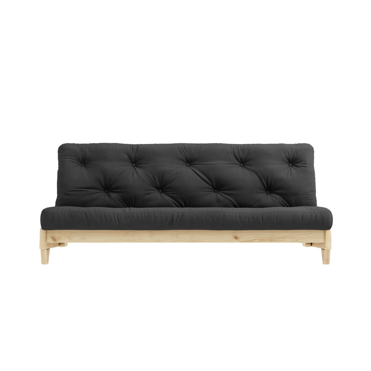 FRESH CLEAR LACQUERED W. FRESH MATTRESS DARK GREY