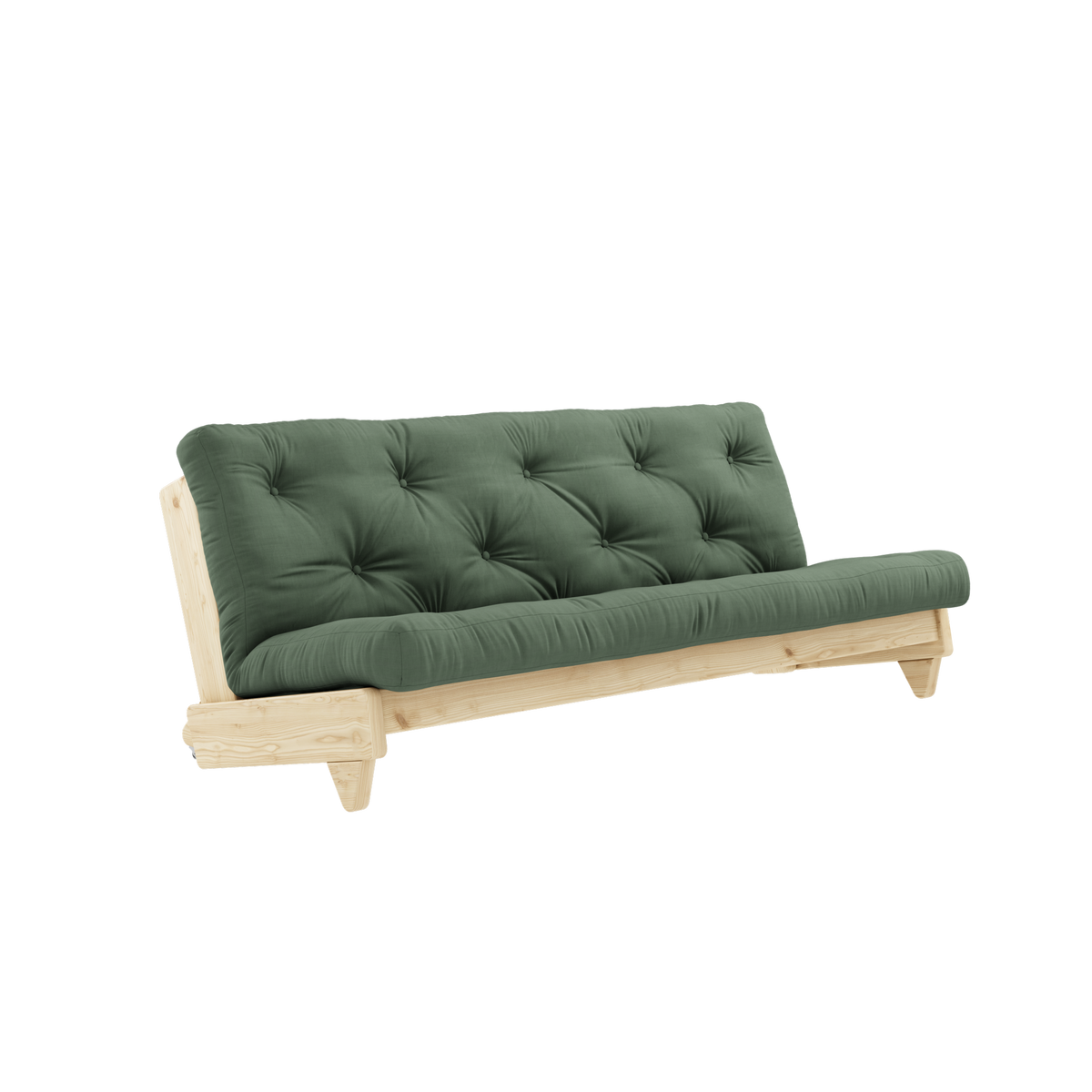 FRESH CLEAR LACQUERED W. FRESH MATTRESS OLIVE GREEN