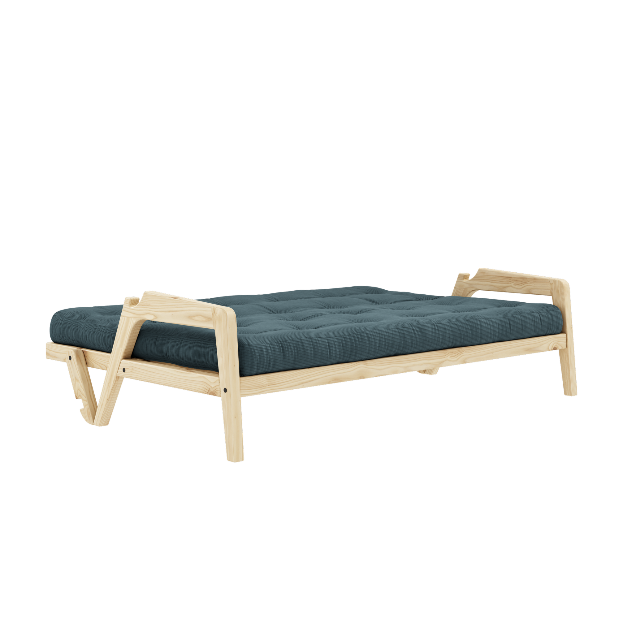 GRAB CLEAR LACQUERED W. 5-LAYER MIXED MATTRESS PALE BLUE