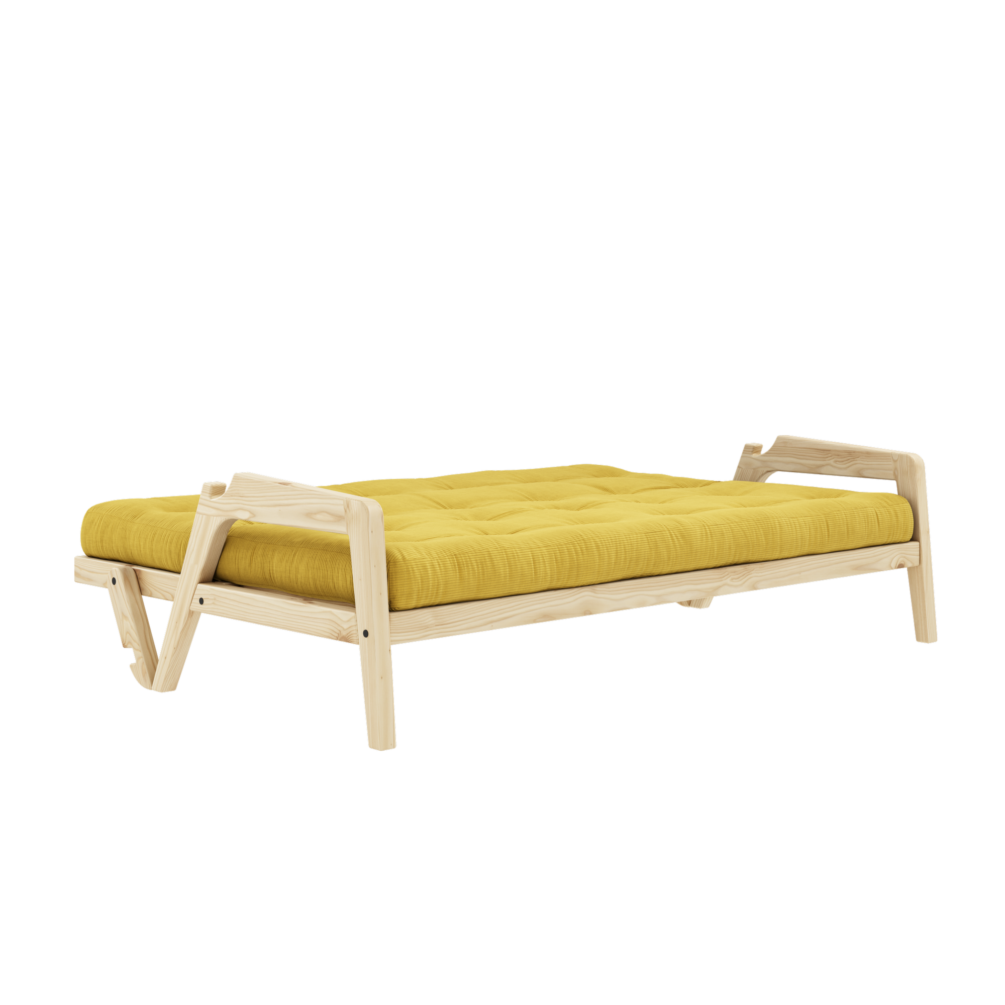 GRAB CLEAR LACQUERED W. 5-LAYER MIXED MATTRESS HONEY