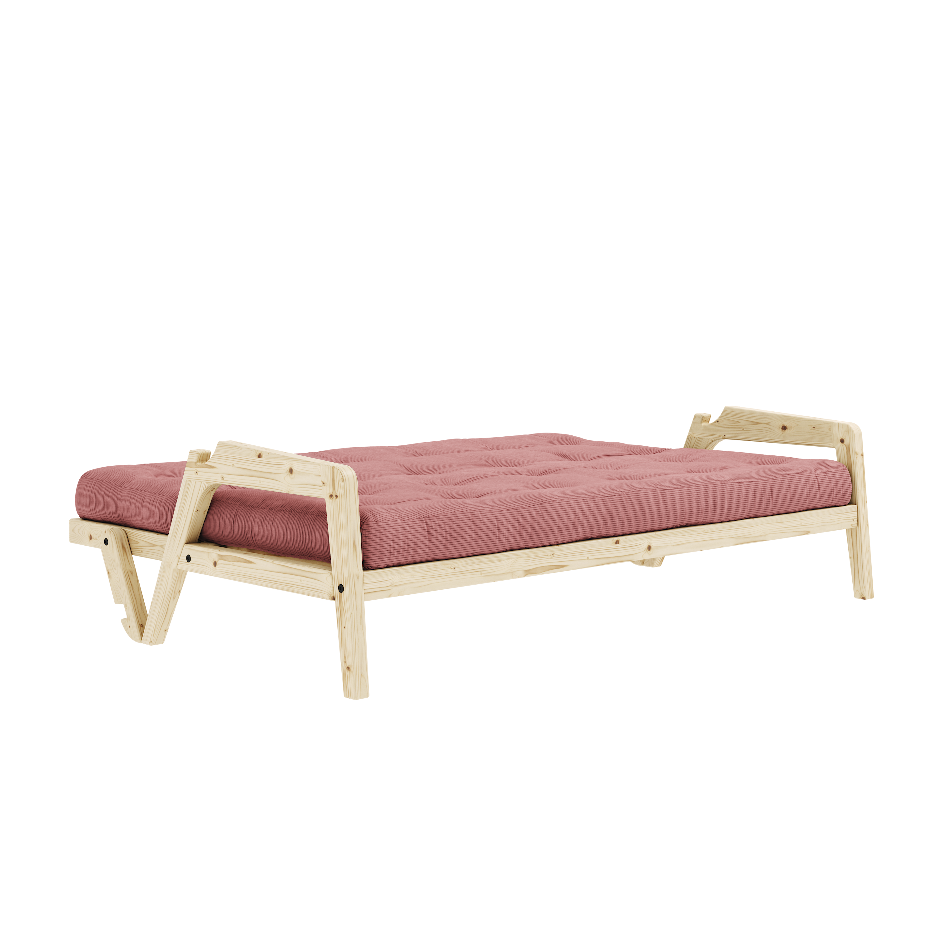ATTRAPE LAQUE CLAIR AVEC MATELAS MIXTE 5 COUCHES SORBET ROSE