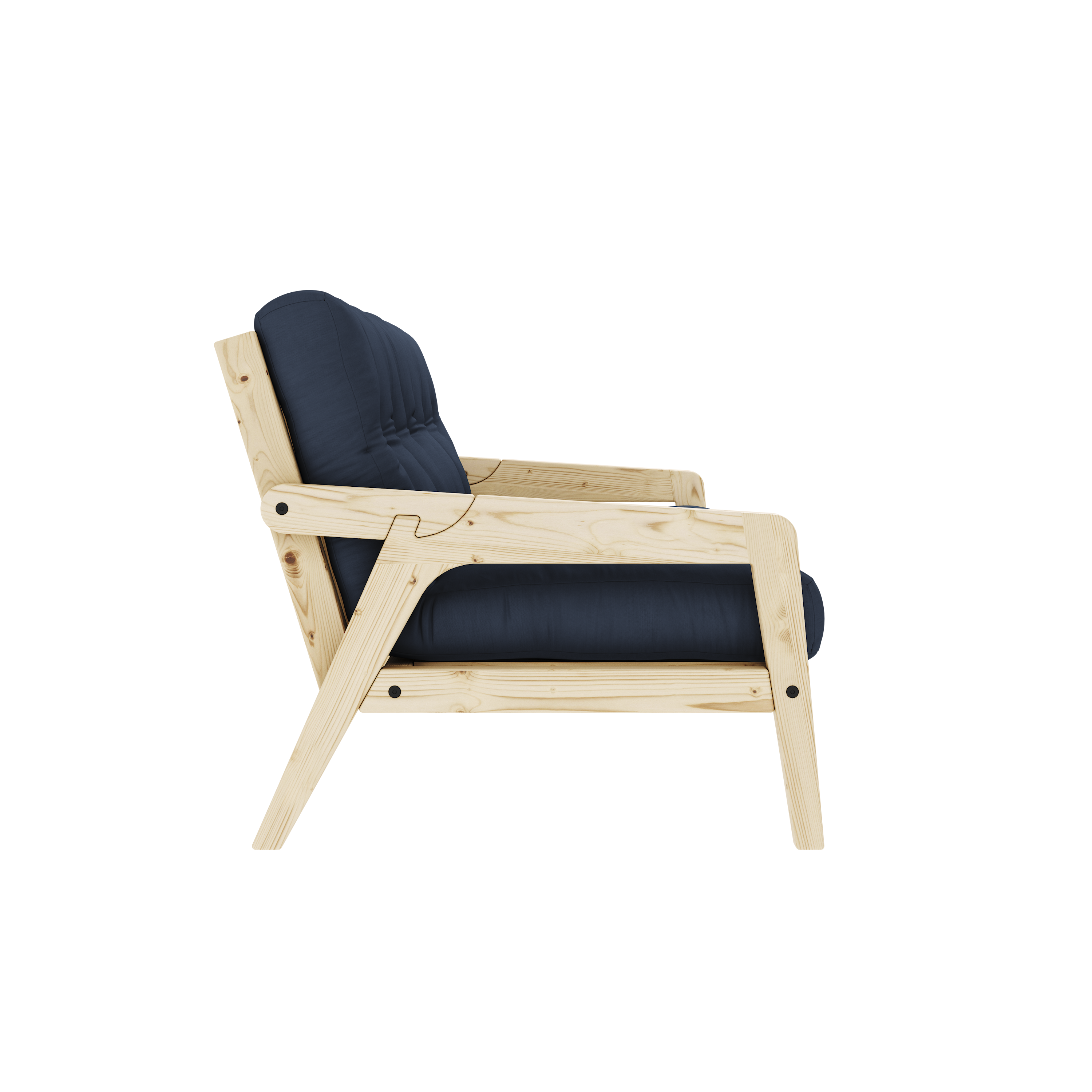 GRAB CLEAR LAQUERED W. 5-COUCHES MATELAS MIXTE NAVY