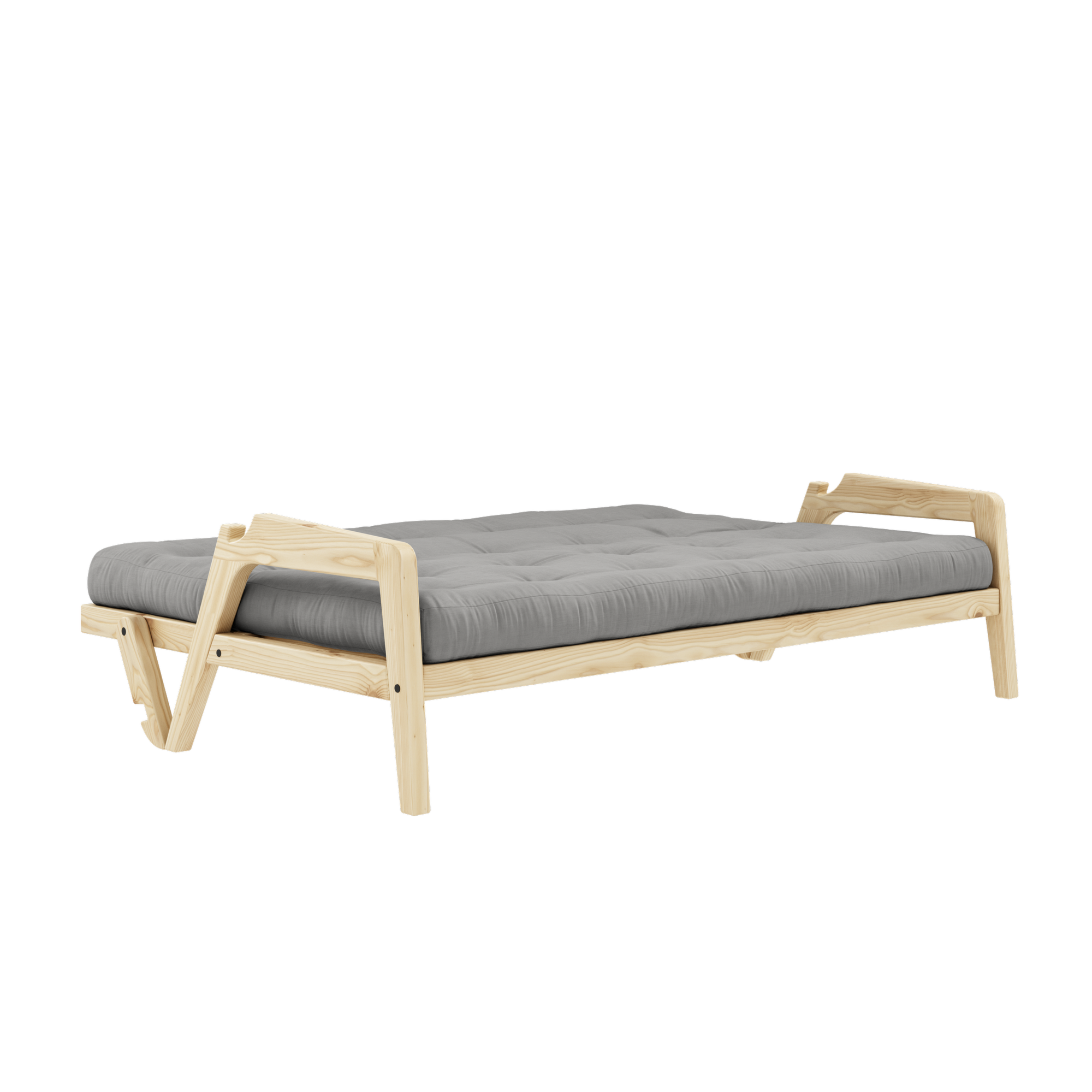 PRISE LAQUEE TRANSPARENTE AVEC MATELAS MIXTE 5 COUCHES GRIS