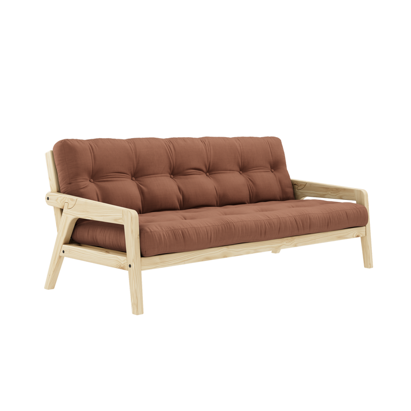 SERRURE TRANSPARENTE AVEC MATELAS MIXTE 5 COUCHES ARGILE BRUN