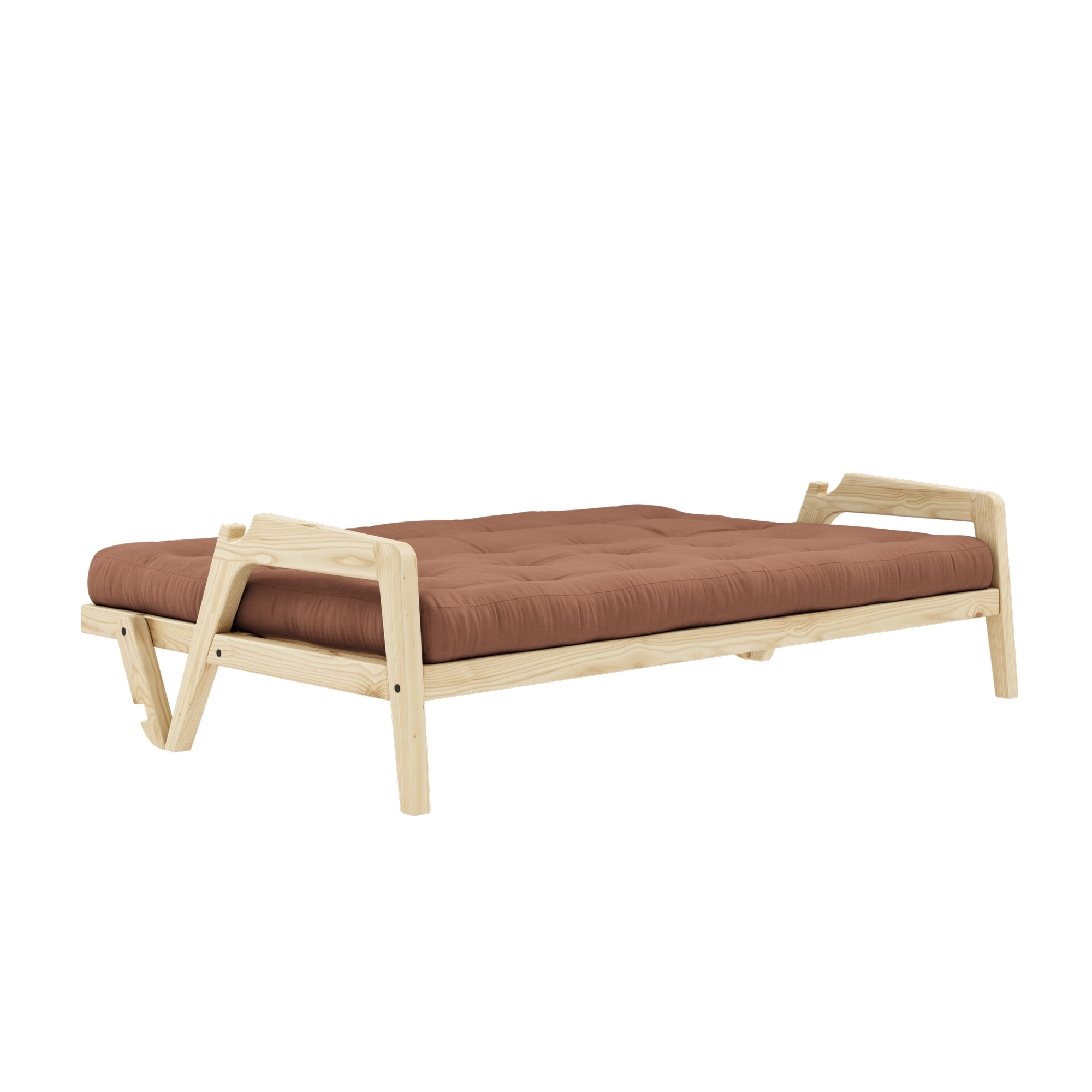 SERRURE TRANSPARENTE AVEC MATELAS MIXTE 5 COUCHES ARGILE BRUN