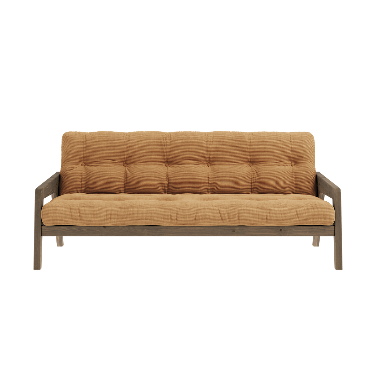 GRAB CAROB MARRON LAQUÉ AVEC MATELAS MIXTE 5 COUCHES MATT FUDGE BROWN