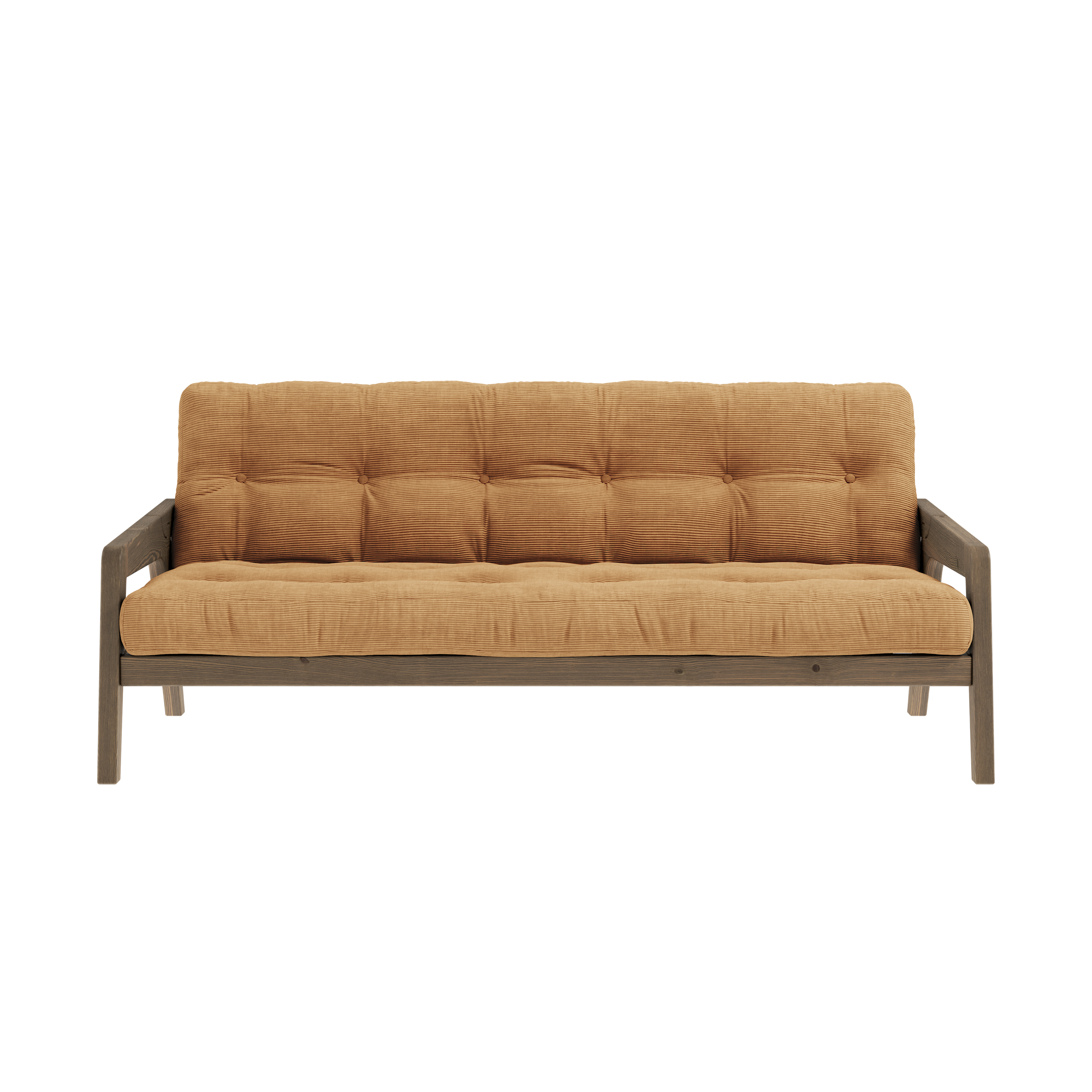 GRAB CAROB MARRON LAQUÉ AVEC MATELAS MIXTE 5 COUCHES MATT FUDGE BROWN