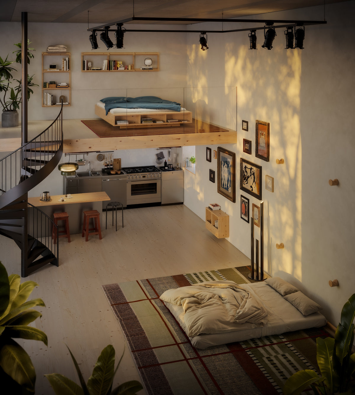 HOOKED RAW 135 x 200 W. BRAVO MATTRESS CHOCOLATE