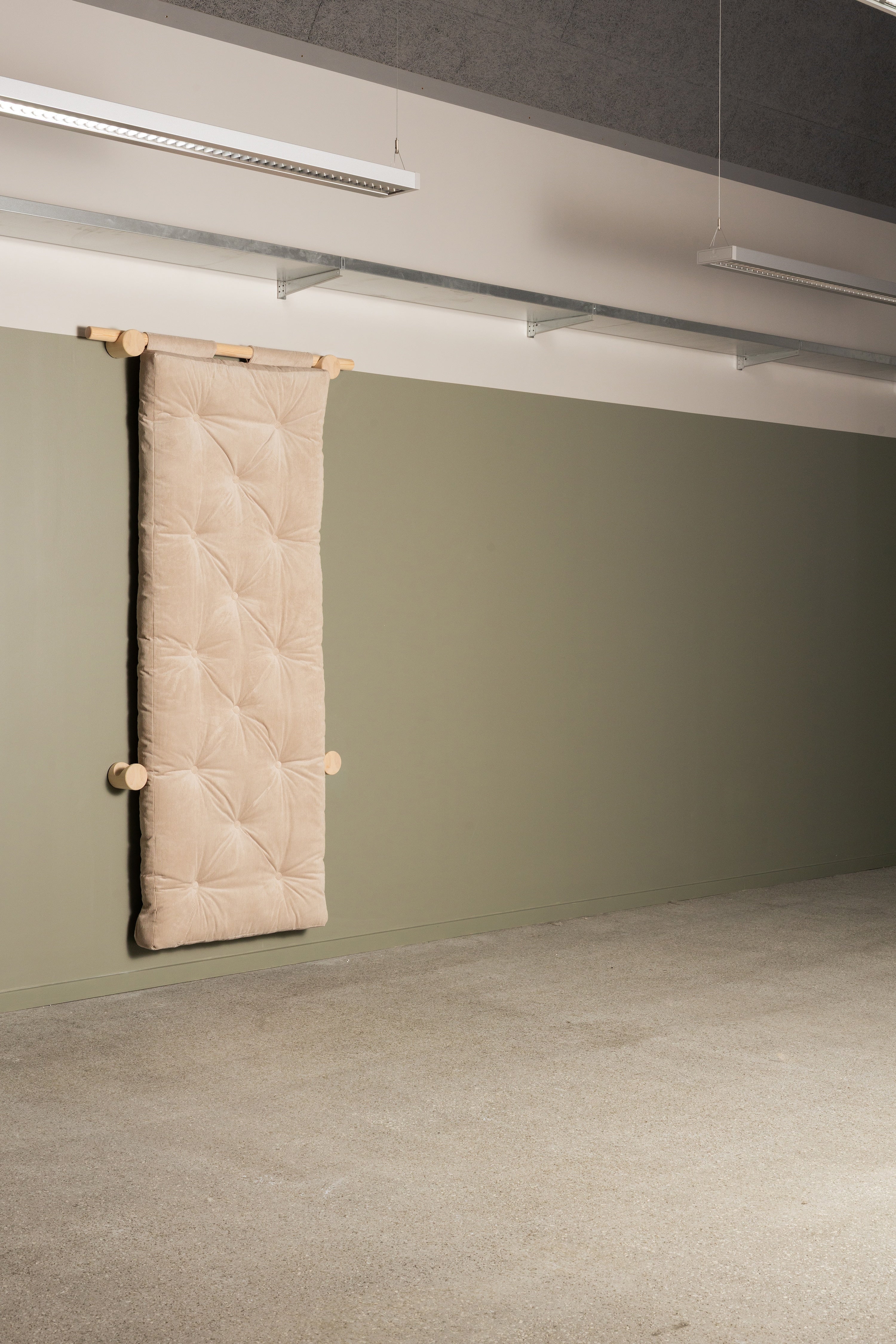 HOOKED RAW 75 X 200 W. BRAVO MATTRESS MELLOW BROWN