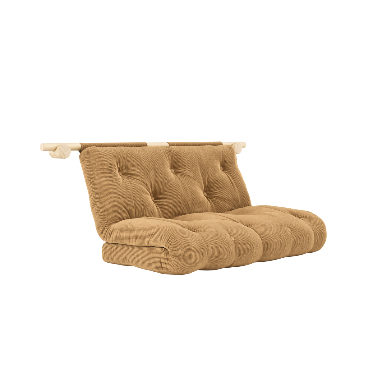 MATELAS HOOKED RAW 135 x 200 W. BRAVO COULEUR FUDGE BROWN