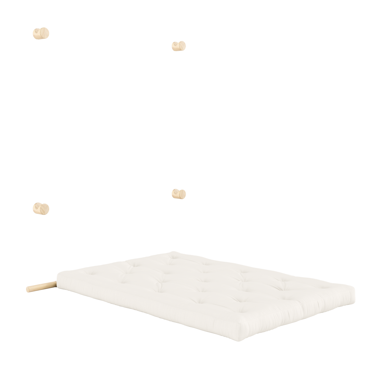 MATELAS BRAVO W. BRUT 135 x 200 NATUREL