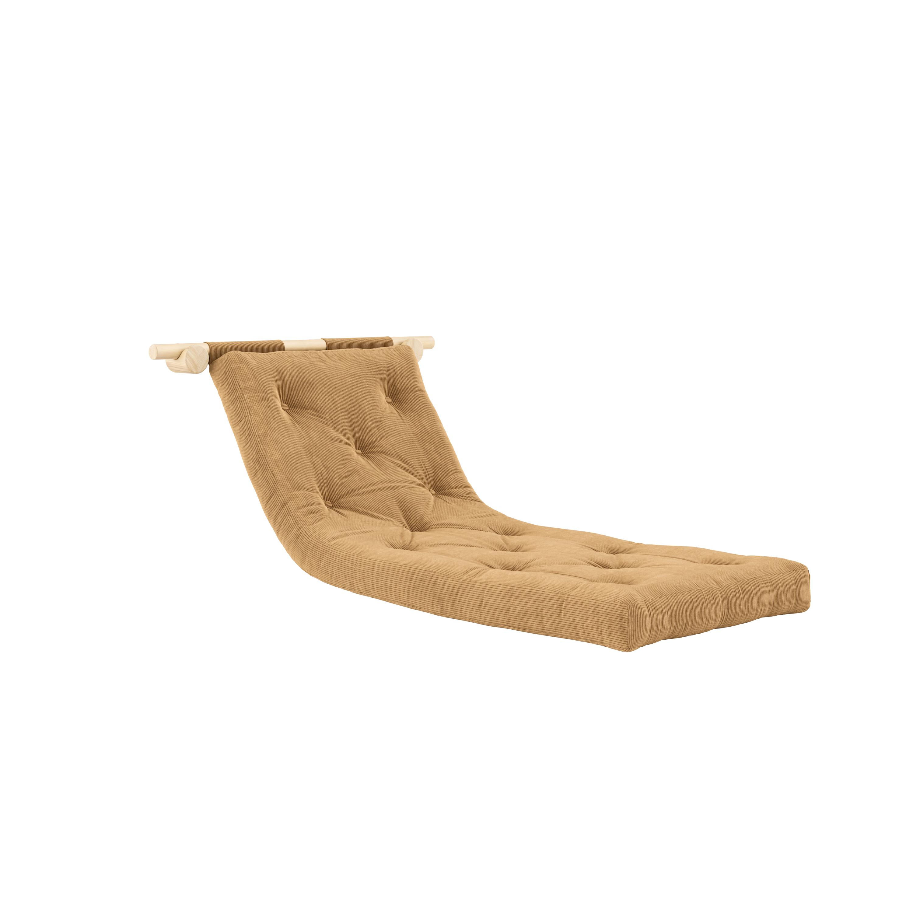 MATELAS BRAVO W. HOOKED RAW 75 x 200 CARAMEL BRUN