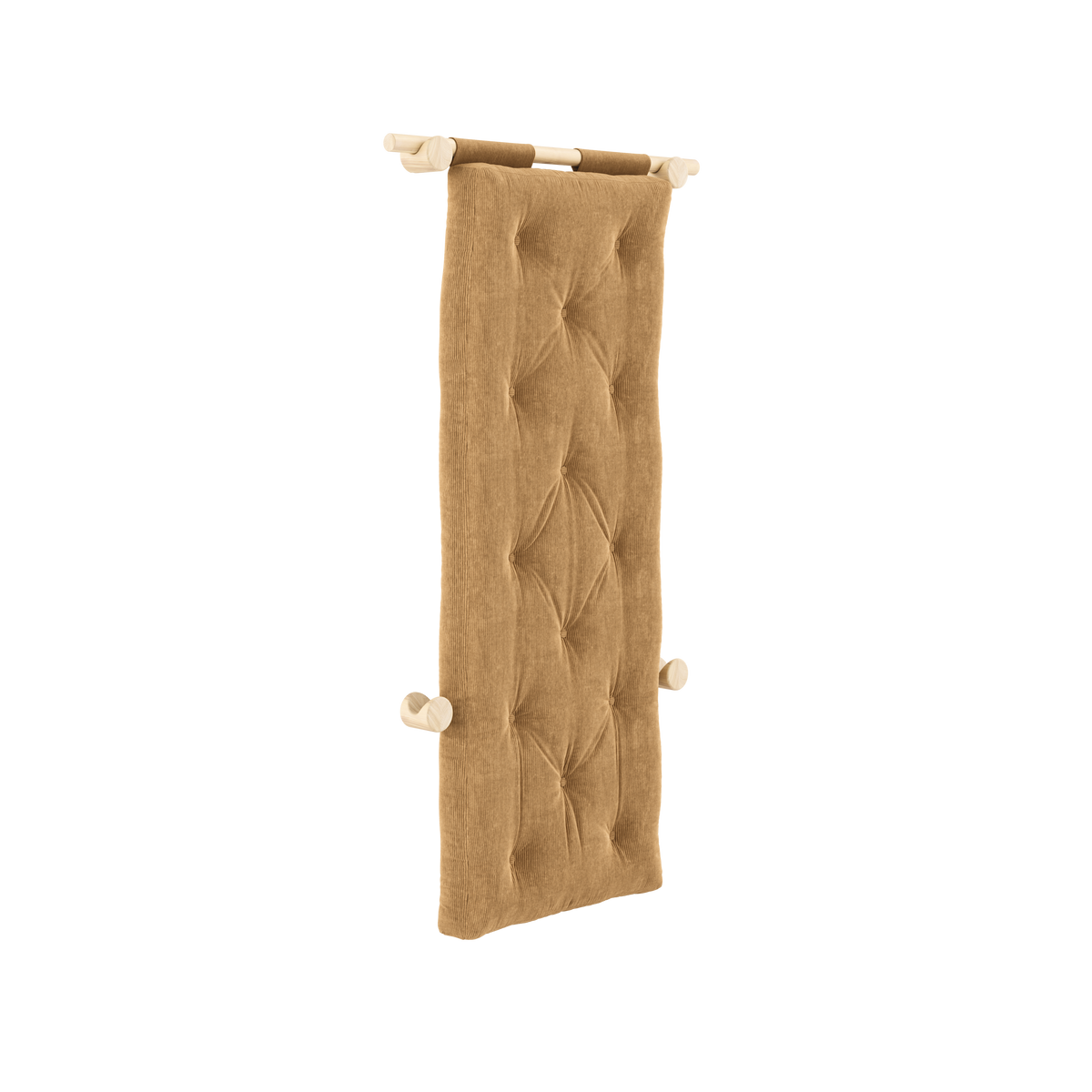 MATELAS BRAVO W. HOOKED RAW 75 x 200 CARAMEL BRUN