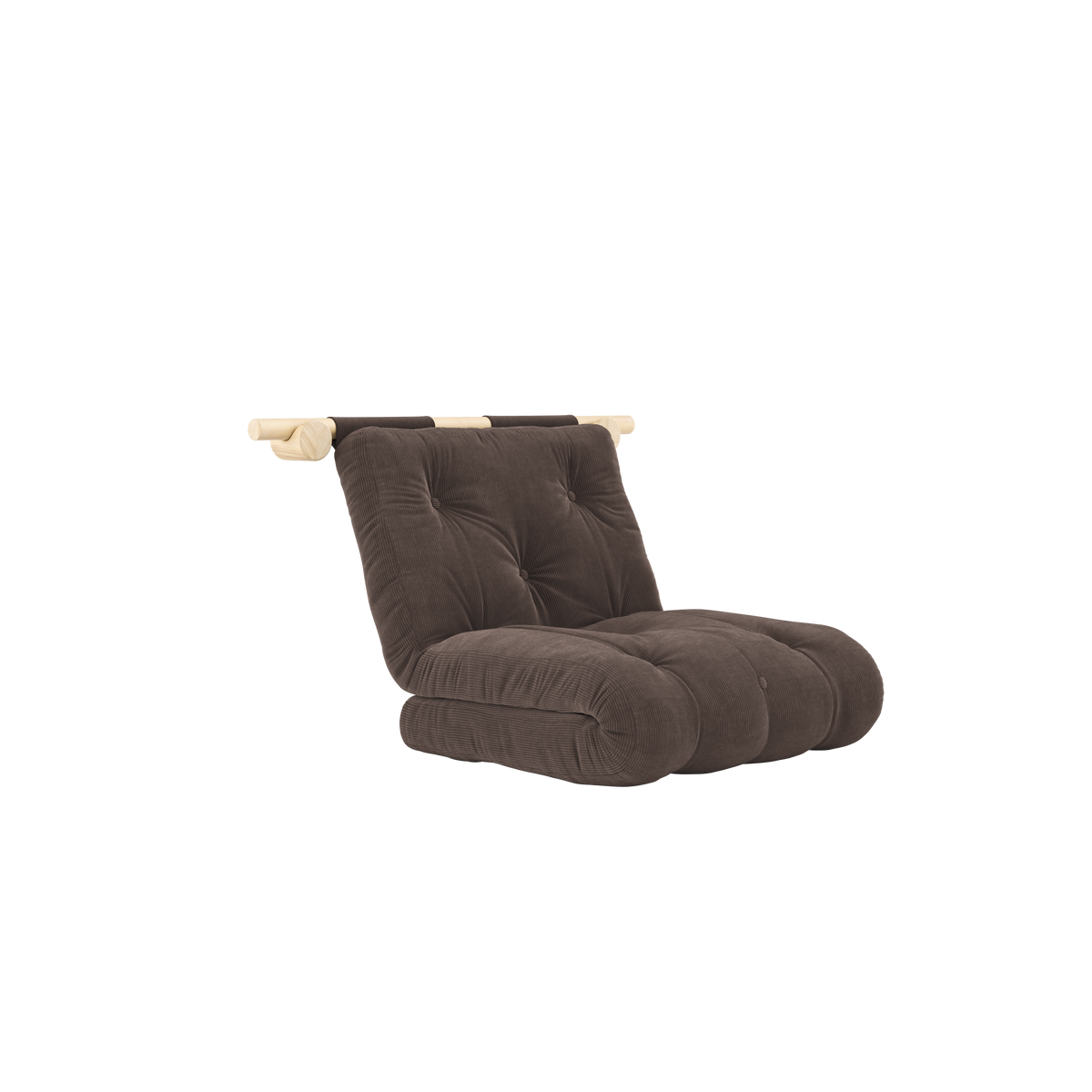 MATELAS HOOKED RAW 75 x 200 W. BRAVO CHOCOLAT