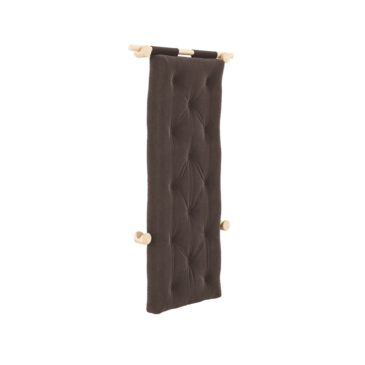 MATELAS HOOKED RAW 75 x 200 W. BRAVO CHOCOLAT