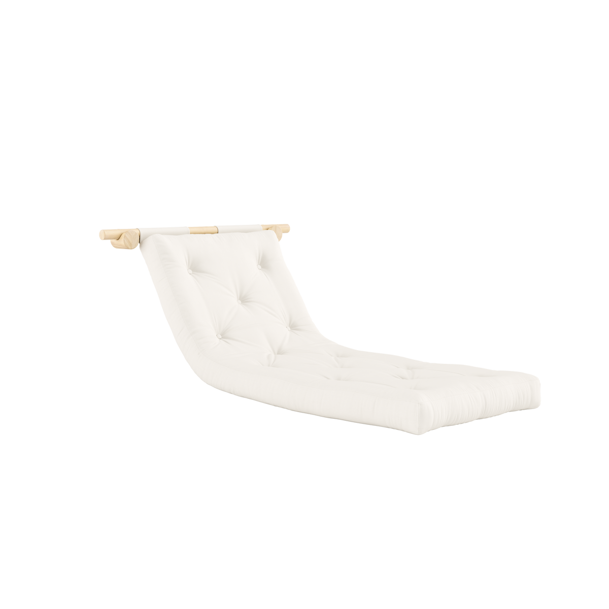 HOOKED RAW 75 x 200 W. BRAVO MATTRESS NATURAL