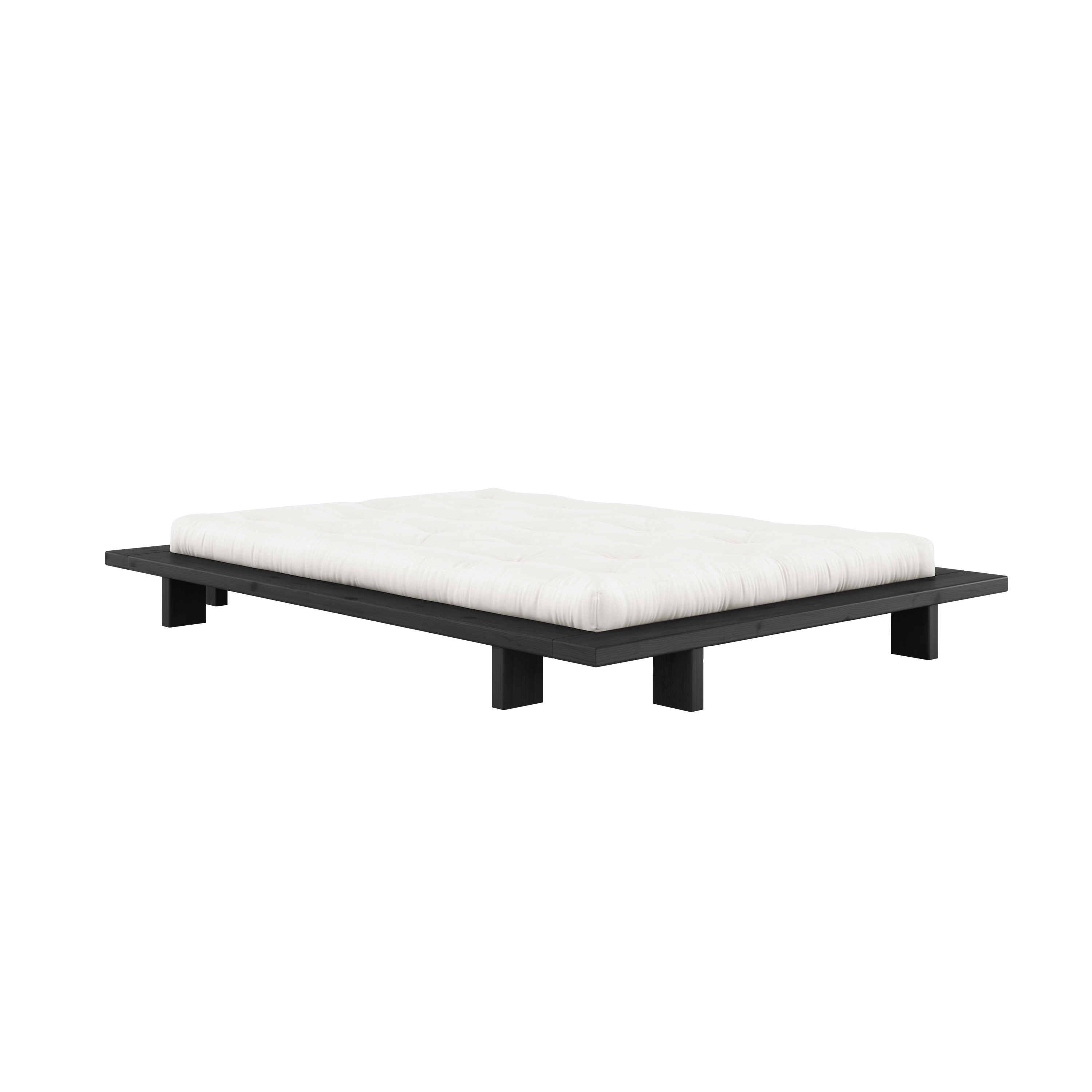 JAPAN BED NOIR NUIT 140 X 200
