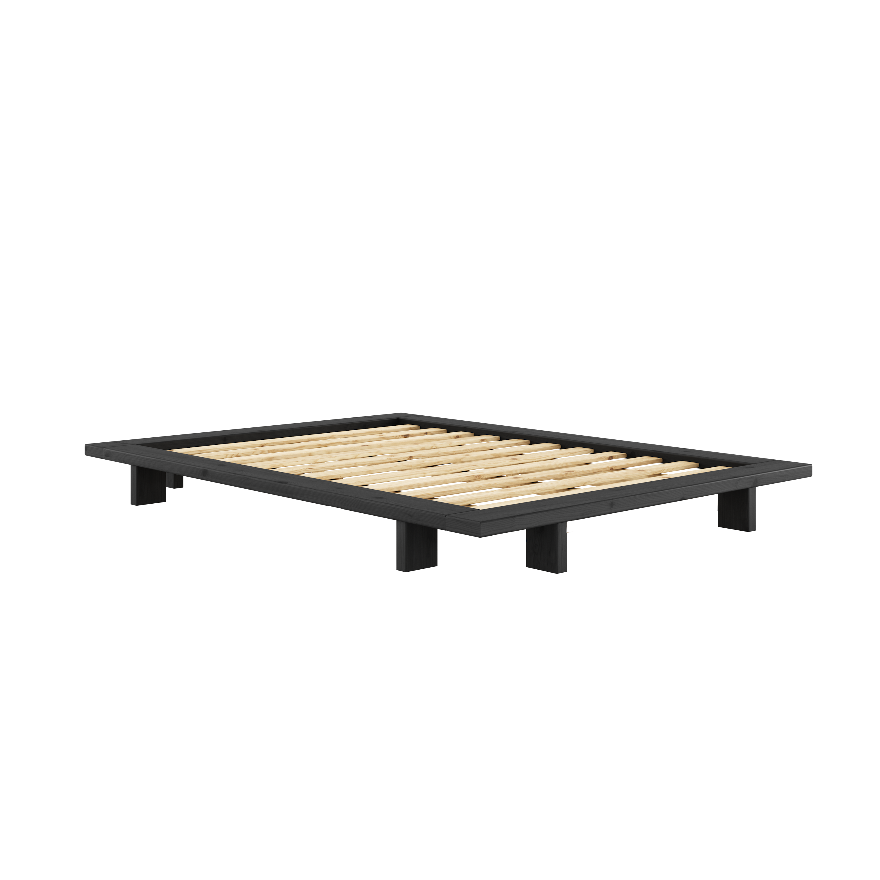 JAPAN BED NOIR NUIT 140 X 200