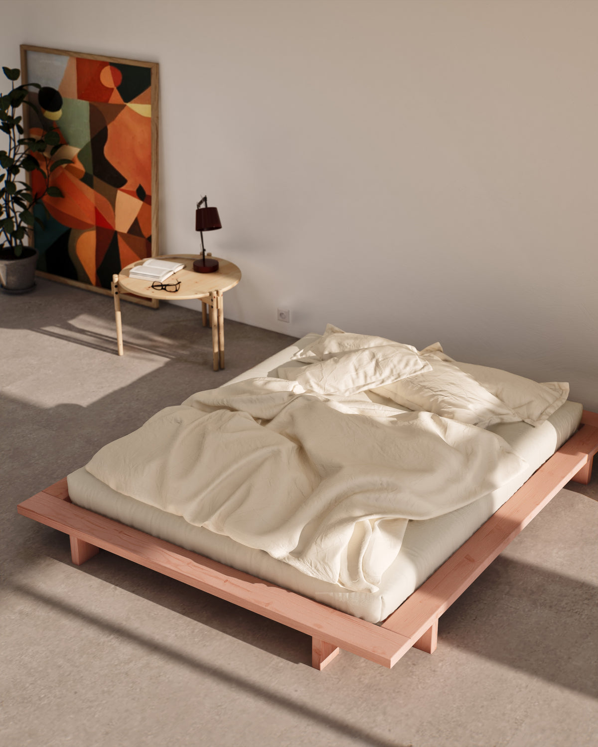 JAPAN BED PINK SKY 140 X 200
