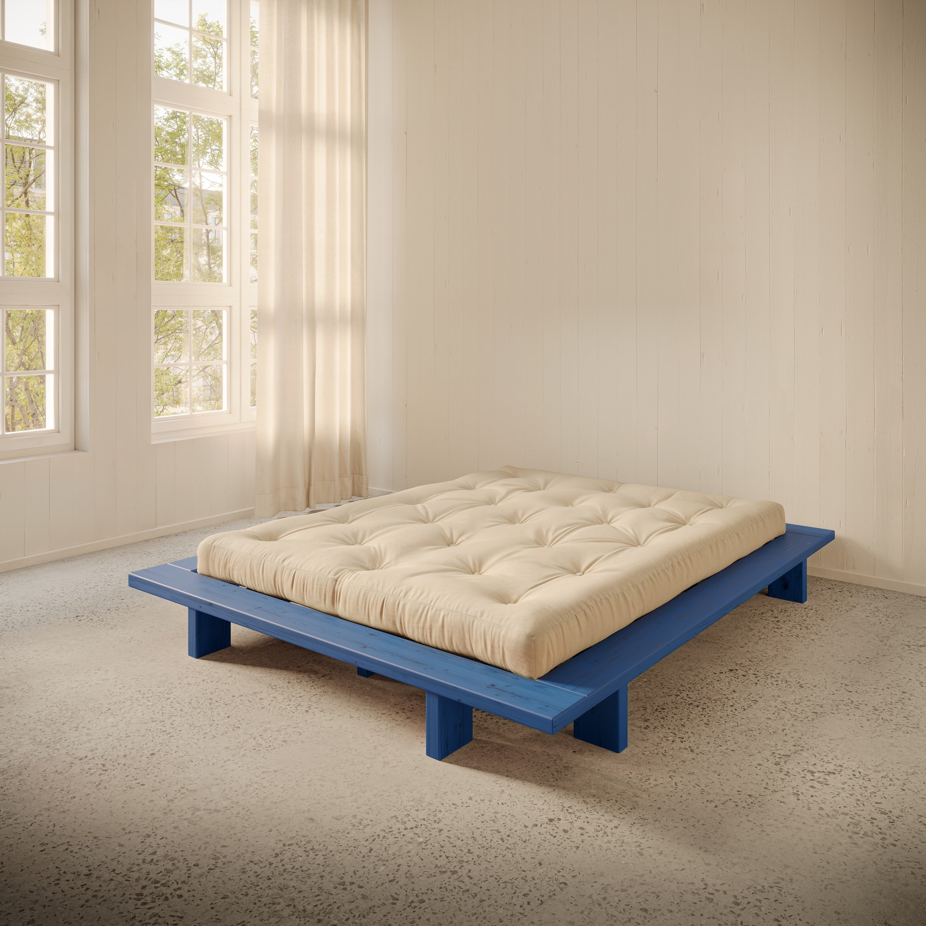 JAPAN BED VIVID BLUE 180X200